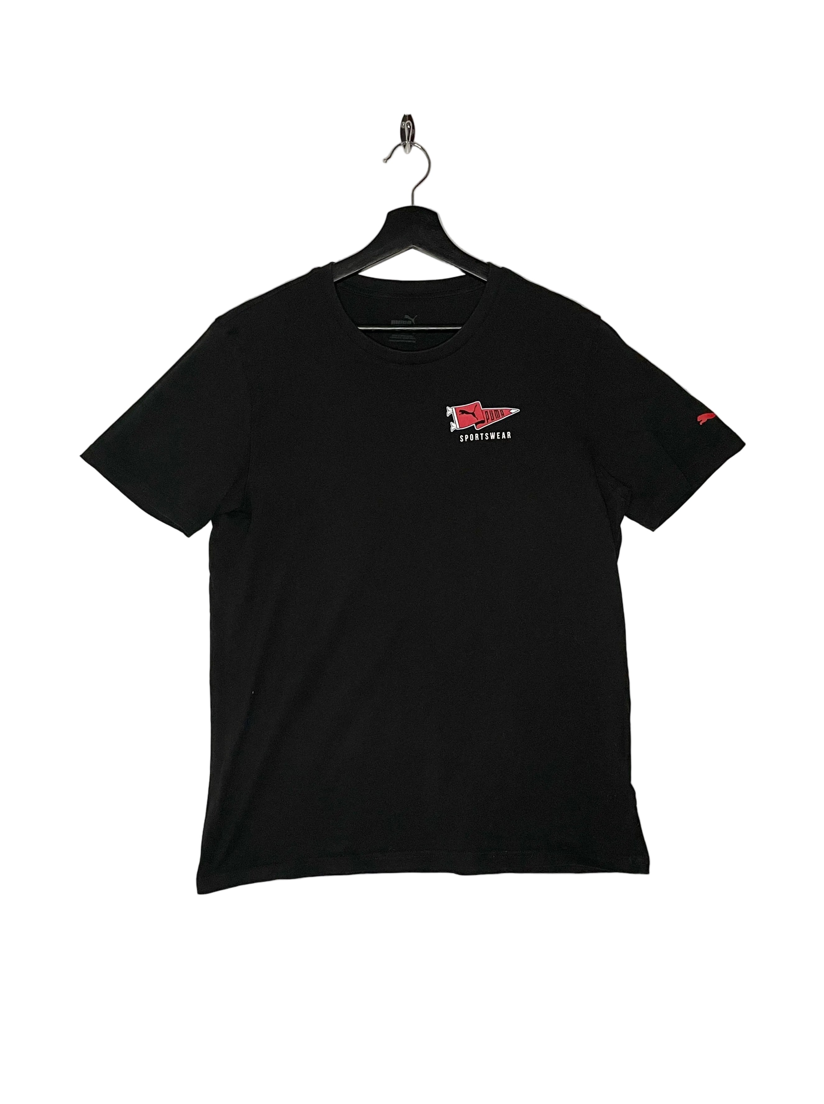 Puma T-Shirt Logoprint Schwarz Größe M
