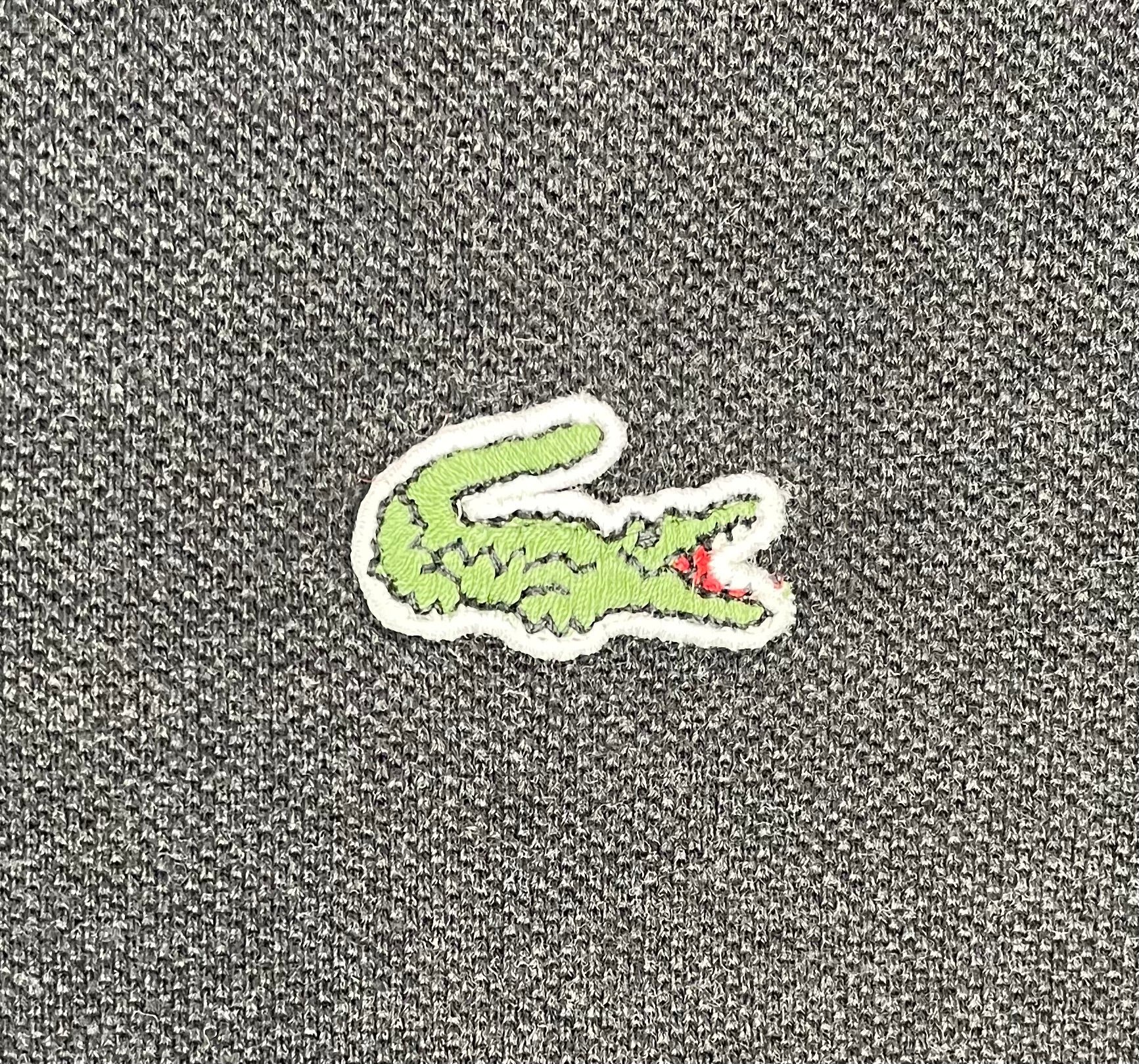 Lacoste Vintage Poloshirt Dunkelgrau Größe XXL