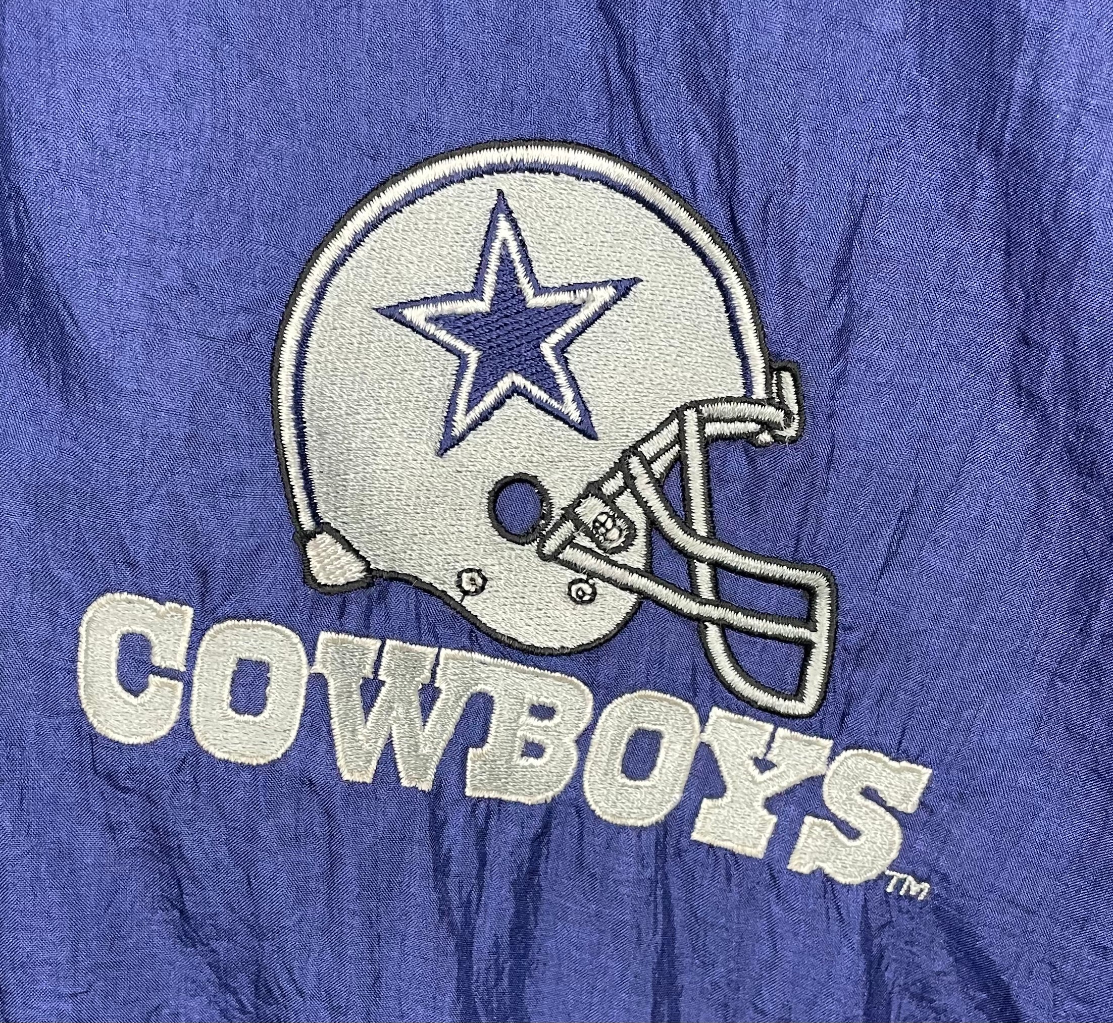 Carl Banks Vintage Dallas Cowboys Windbreaker Blau Größe 4XL