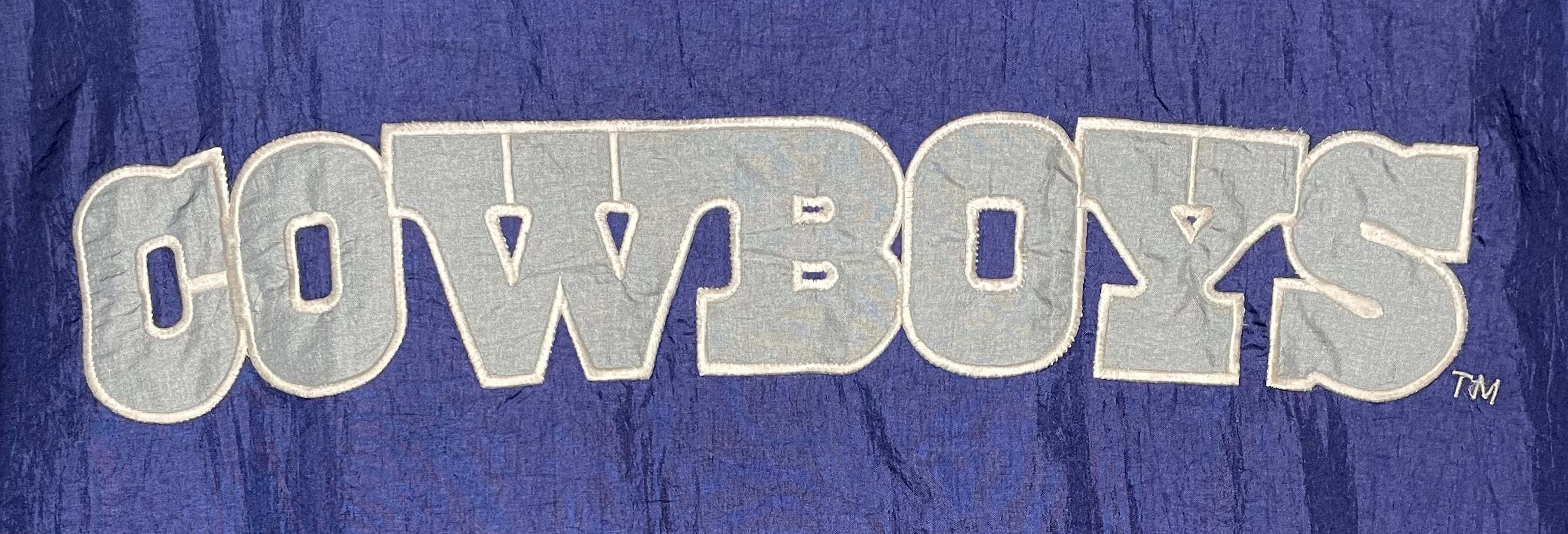 Carl Banks Vintage Dallas Cowboys Windbreaker Blau Größe 4XL