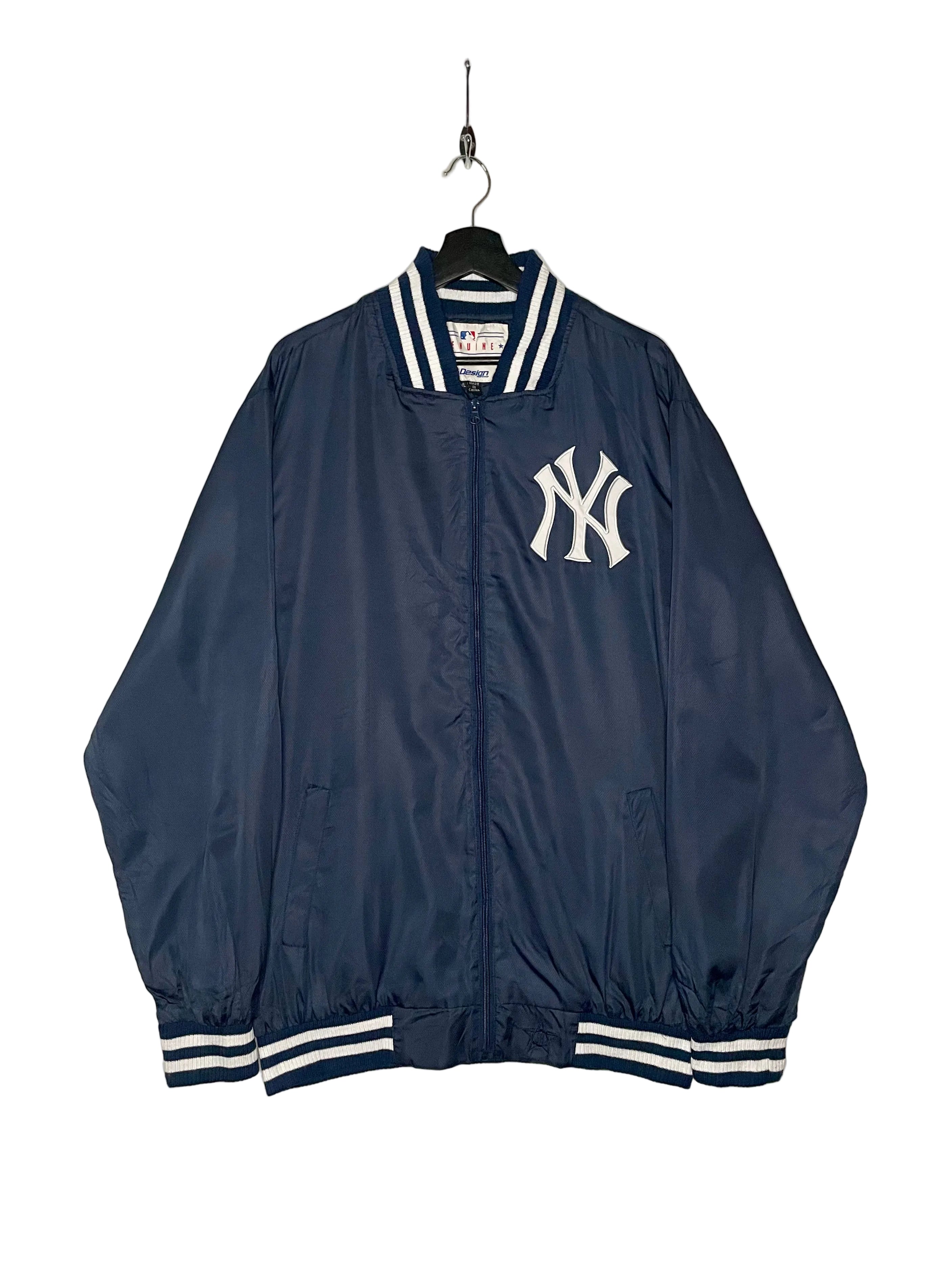 JH Design Vintage New York Yankees Bomberjacke Blau Größe 3XL
