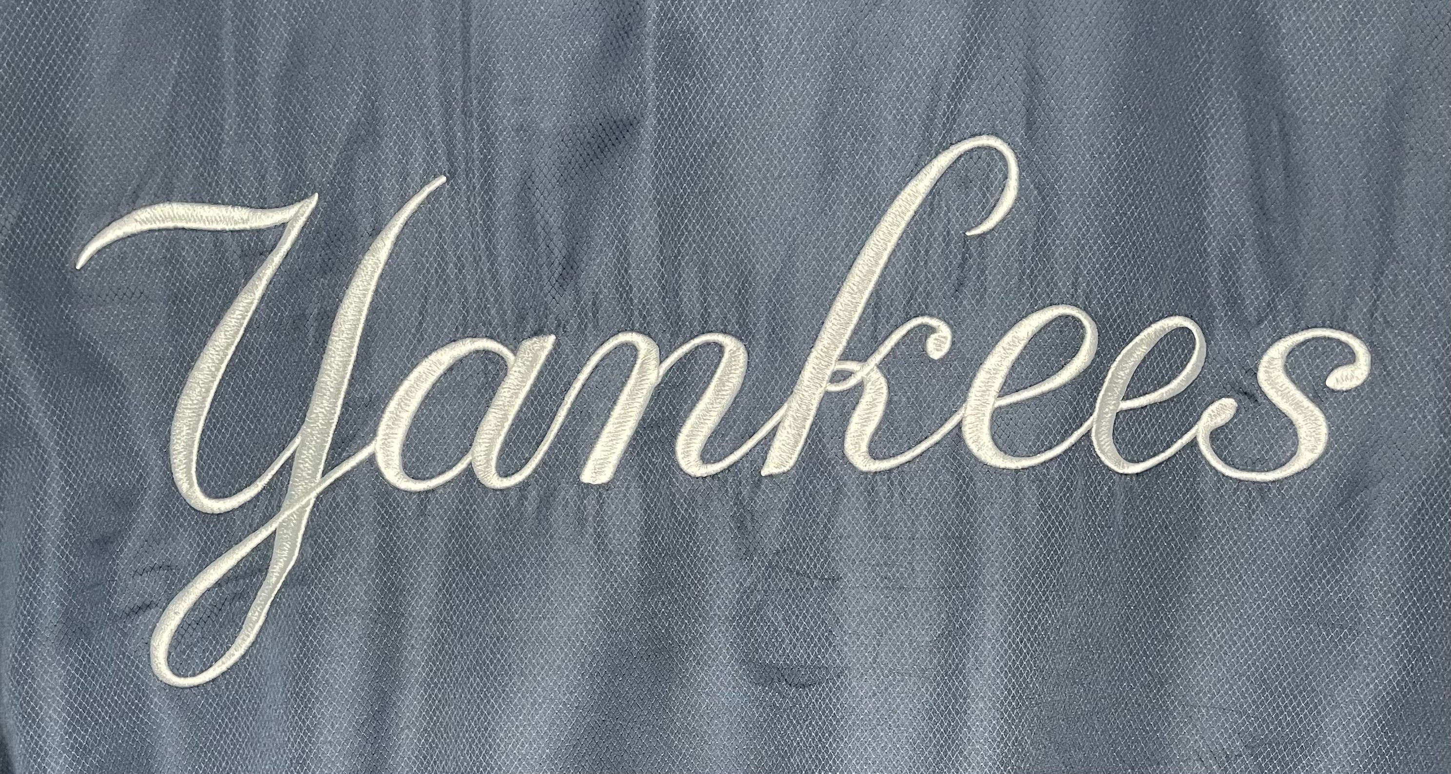 JH Design Vintage New York Yankees Bomberjacke Blau Größe 3XL