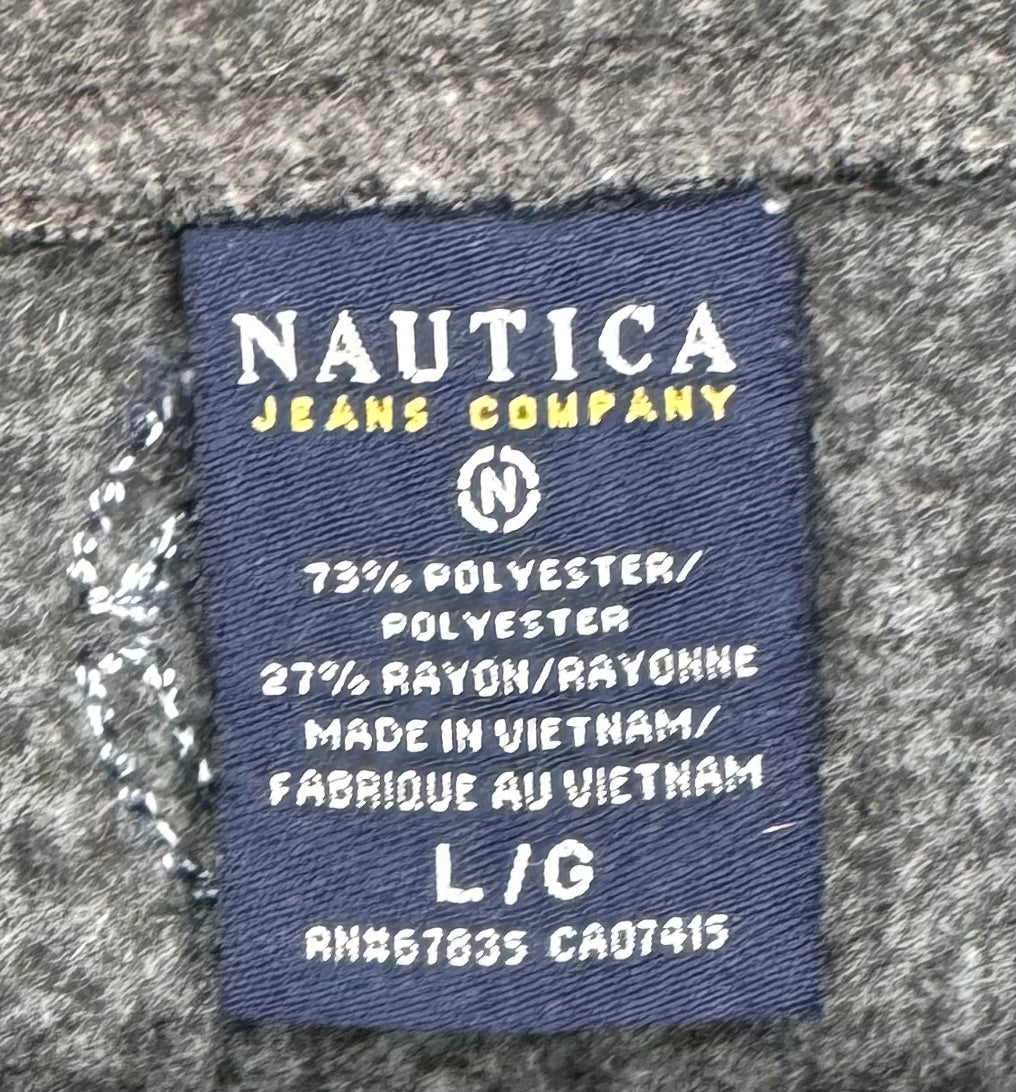 Nautica Vintage Fleecejacke Grau Größe L