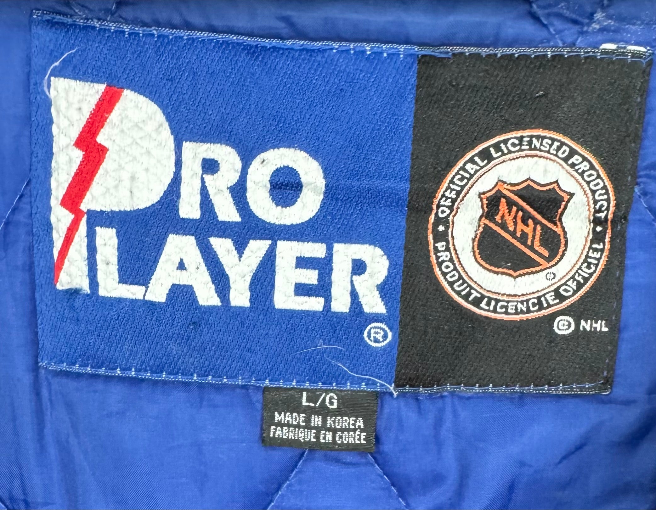 Pro Player Vintage Winterjacke Toronto Maple Leafs Blau/Weiß/Schwarz Größe L