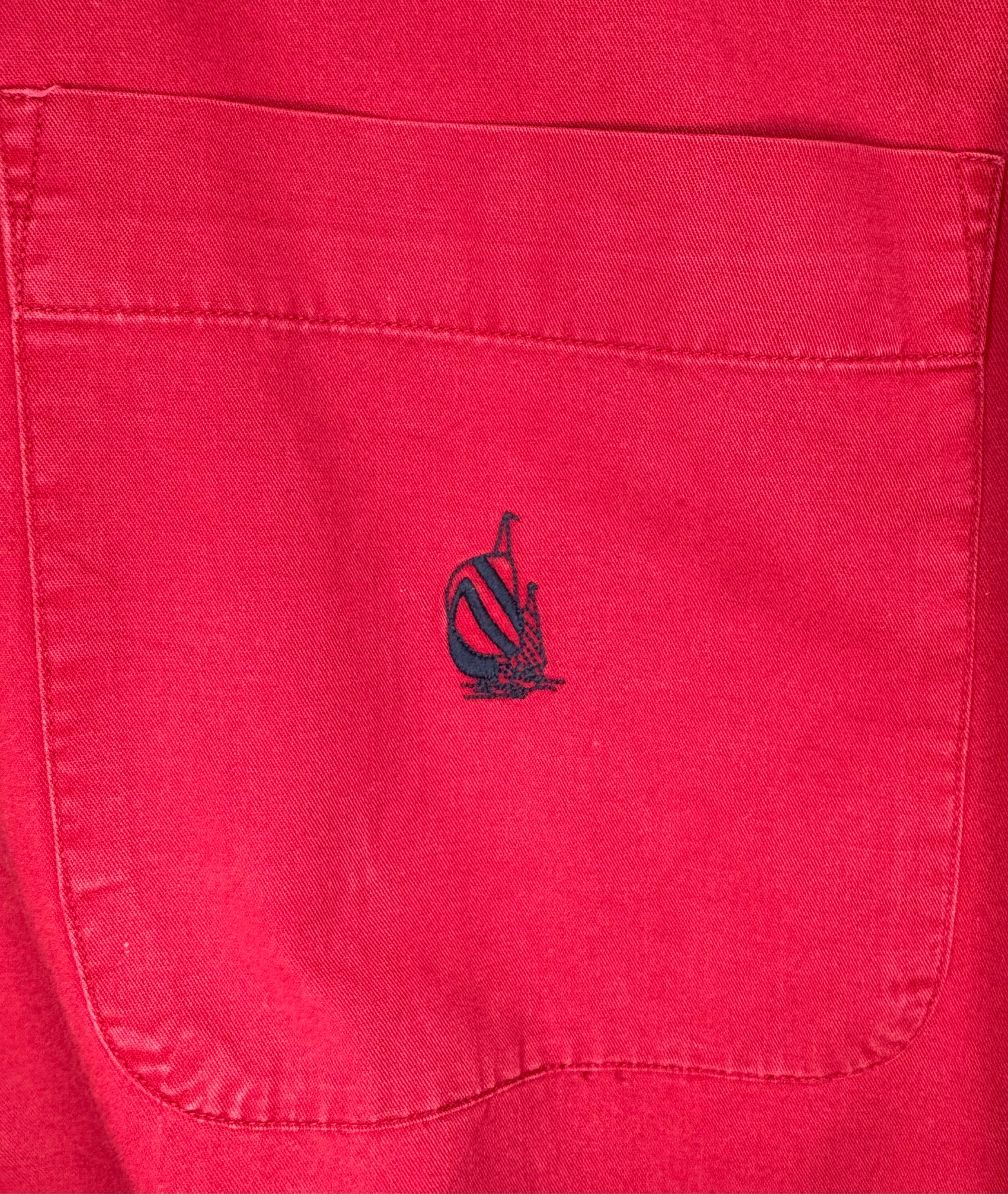 Nautica Vintage Freizeithemd Rot Größe L
