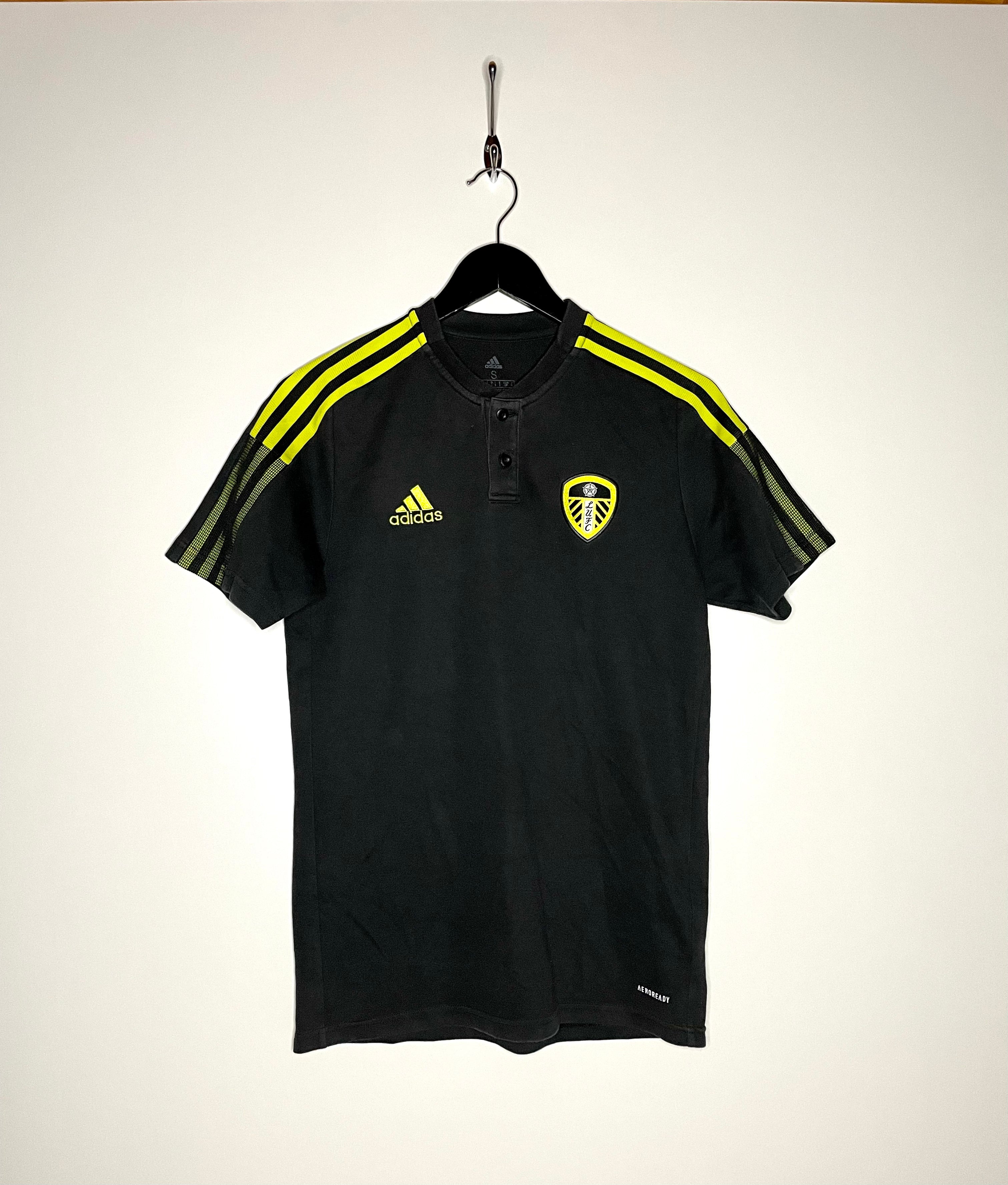 Adidas T-Shirt Leeds United Schwarz/Gelb Größe S
