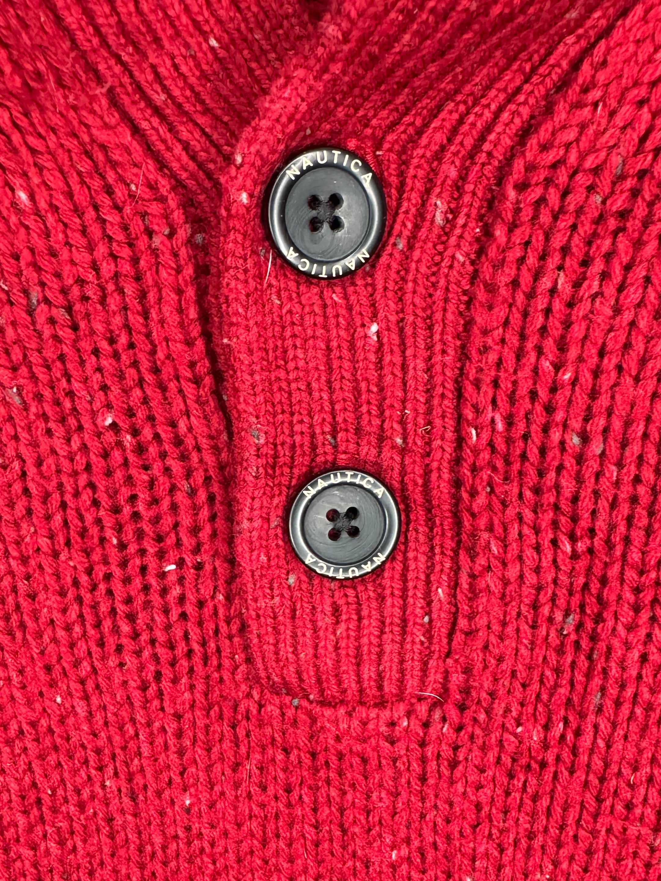 Nautica Vintage Knit Pullover Rot Größe XL