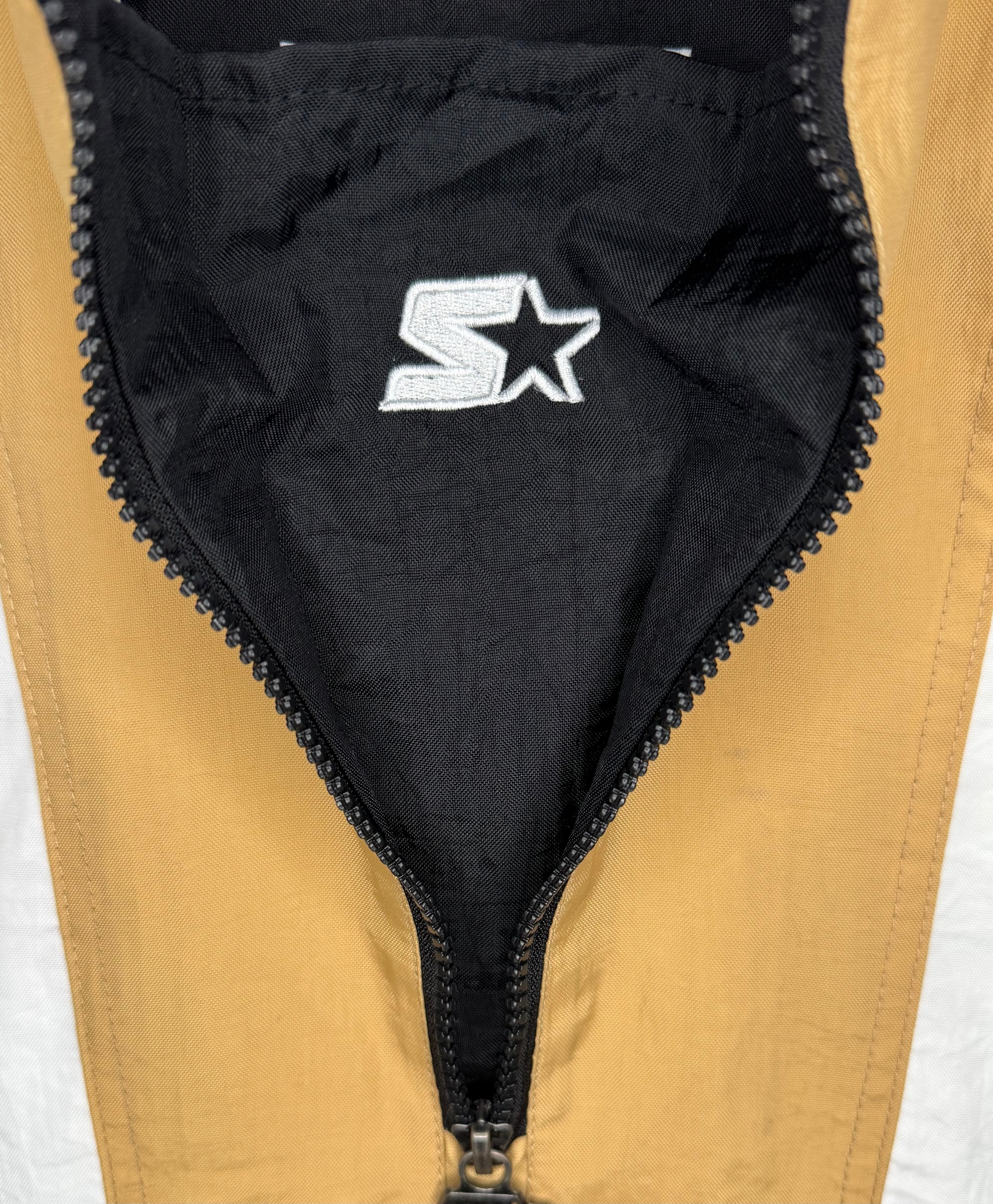 Starter Vintage Vegas Golden Knights Windbreaker Schwarz/Gold Größe XL