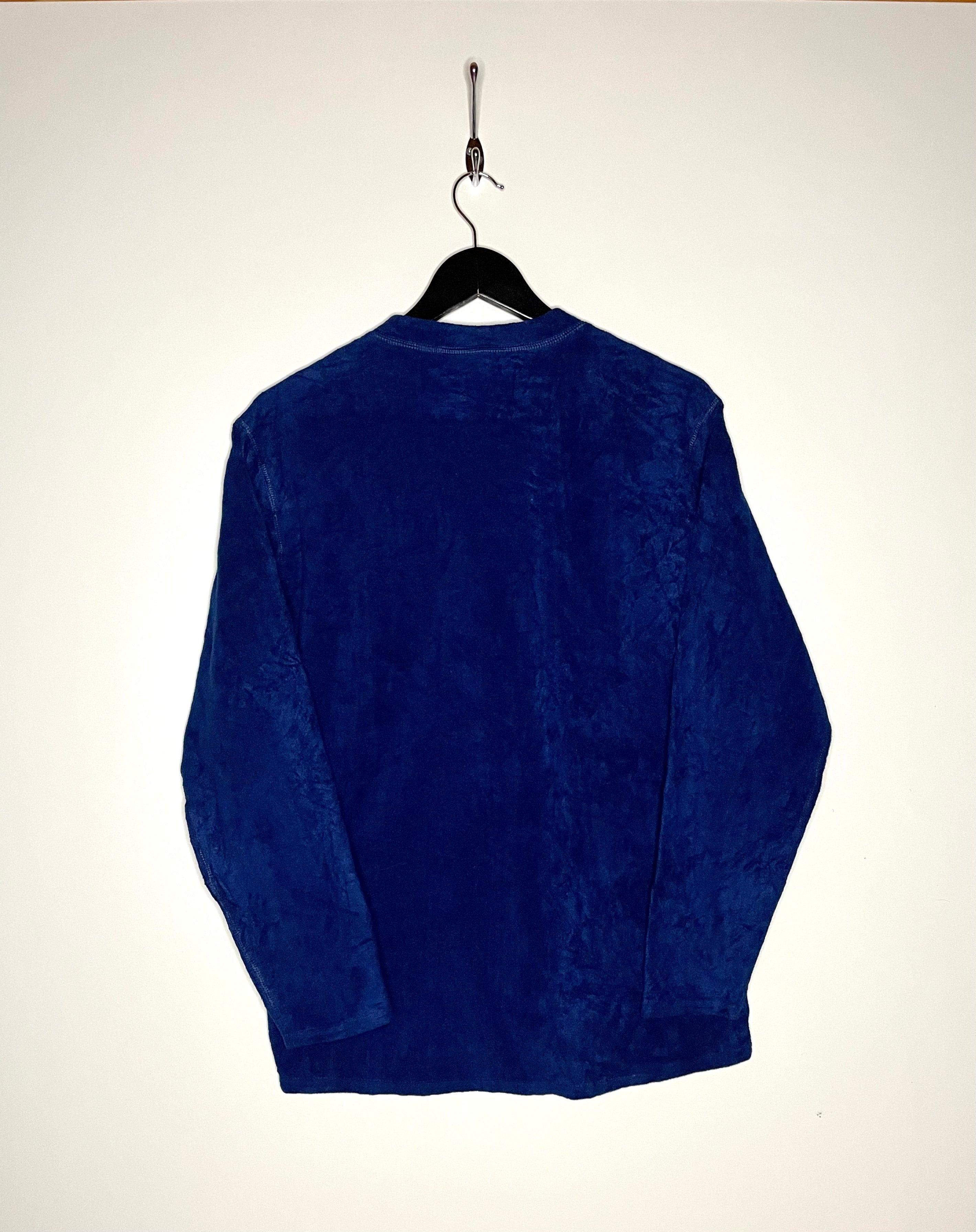 Patagonia Fleece Sweater mit Knopfleiste Blau Größe M