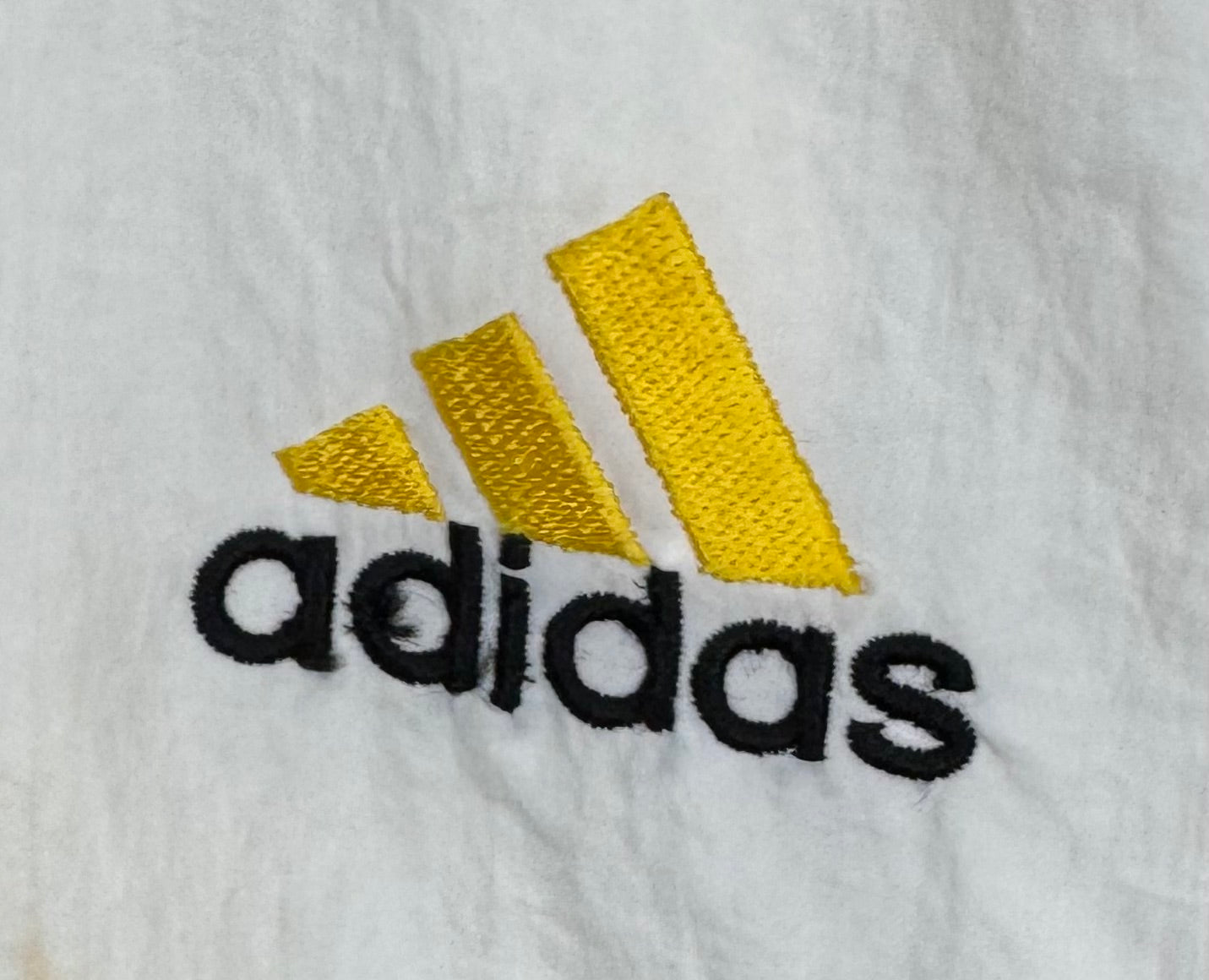 Adidas Vintage Trainingsjacke Schwarz/Weiß/Gelb Größe M