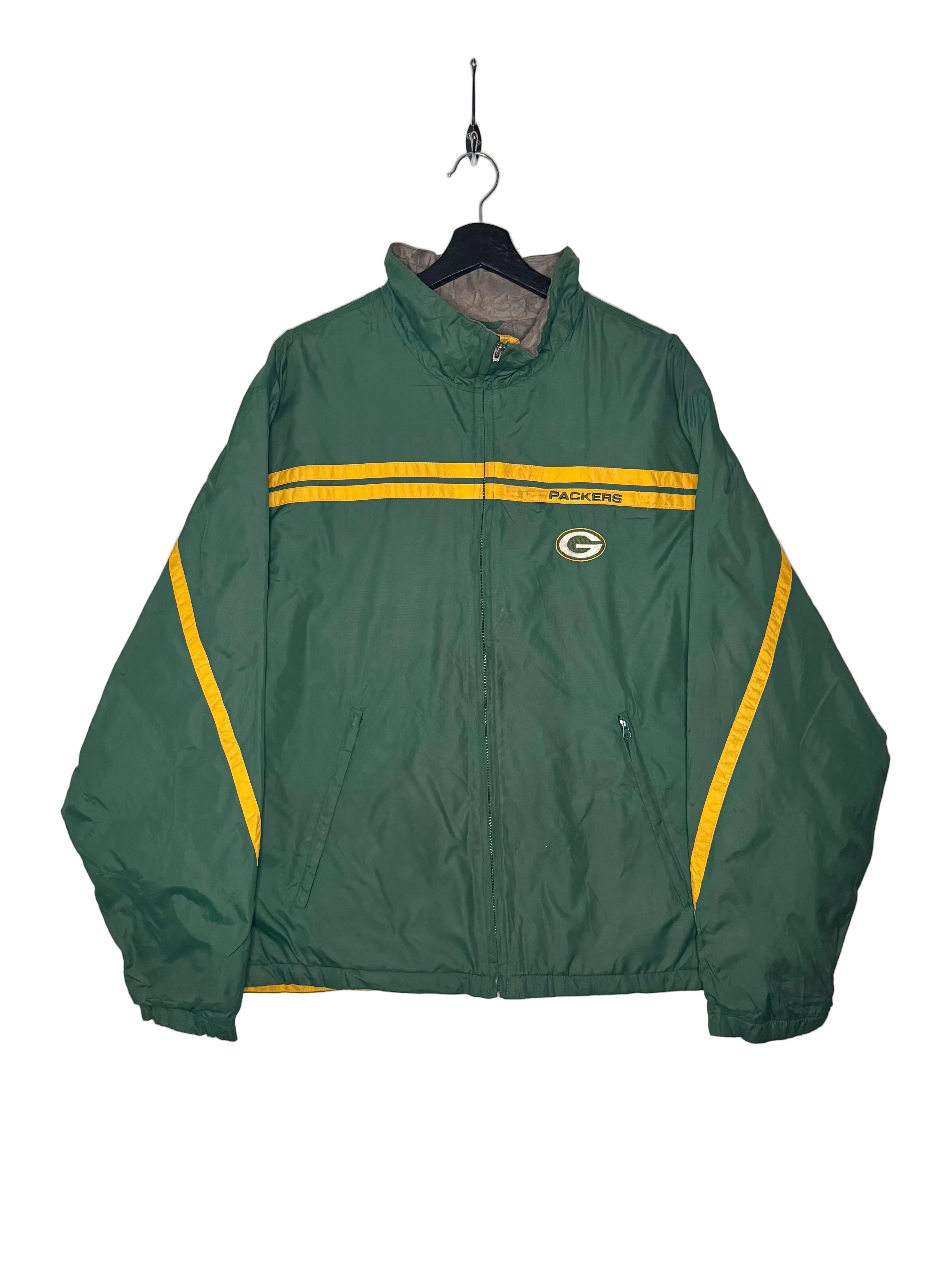 NFL Vintage Green Bay Packers Jacke Grün/Gelb Größe XL