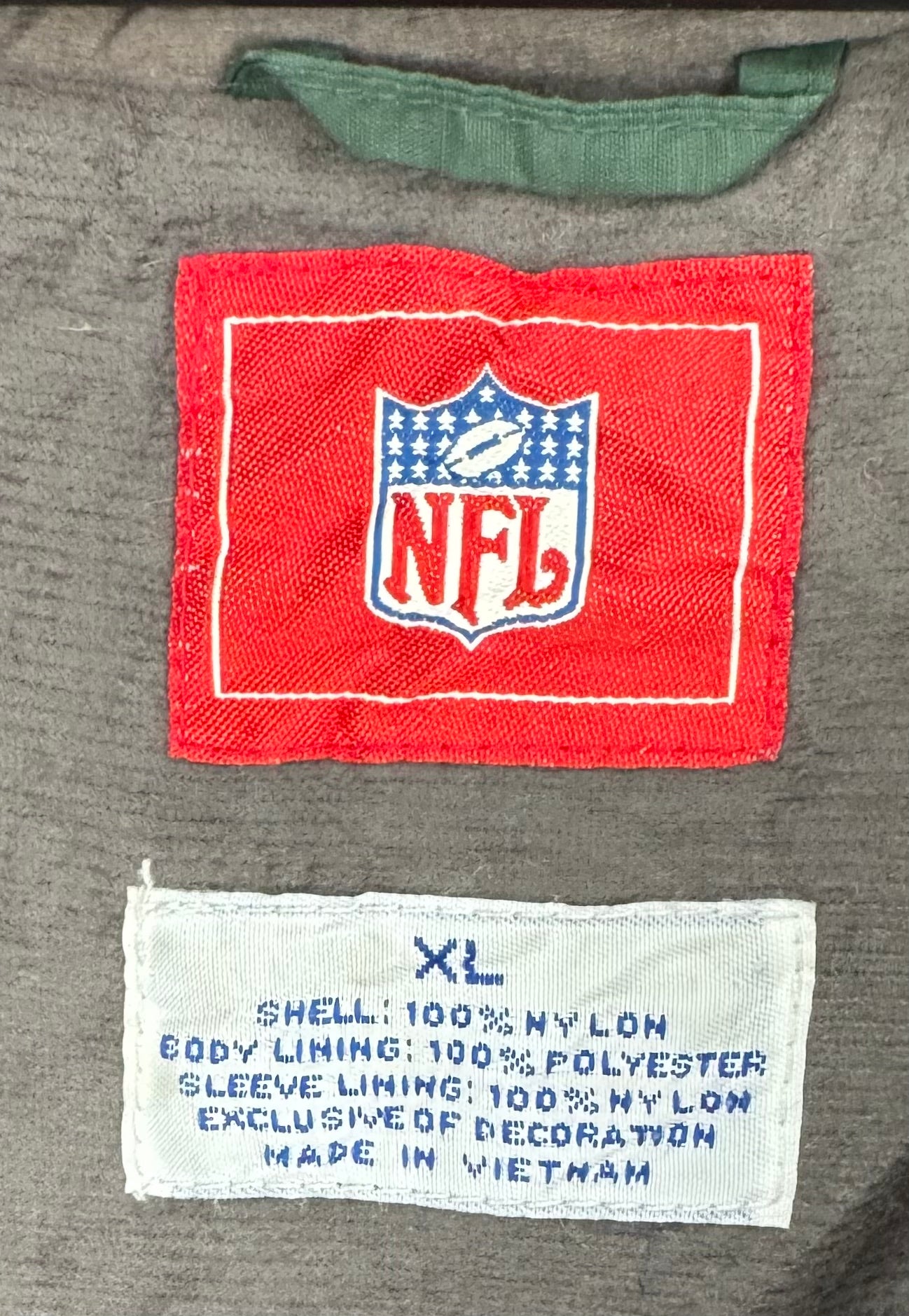NFL Vintage Green Bay Packers Jacke Grün/Gelb Größe XL