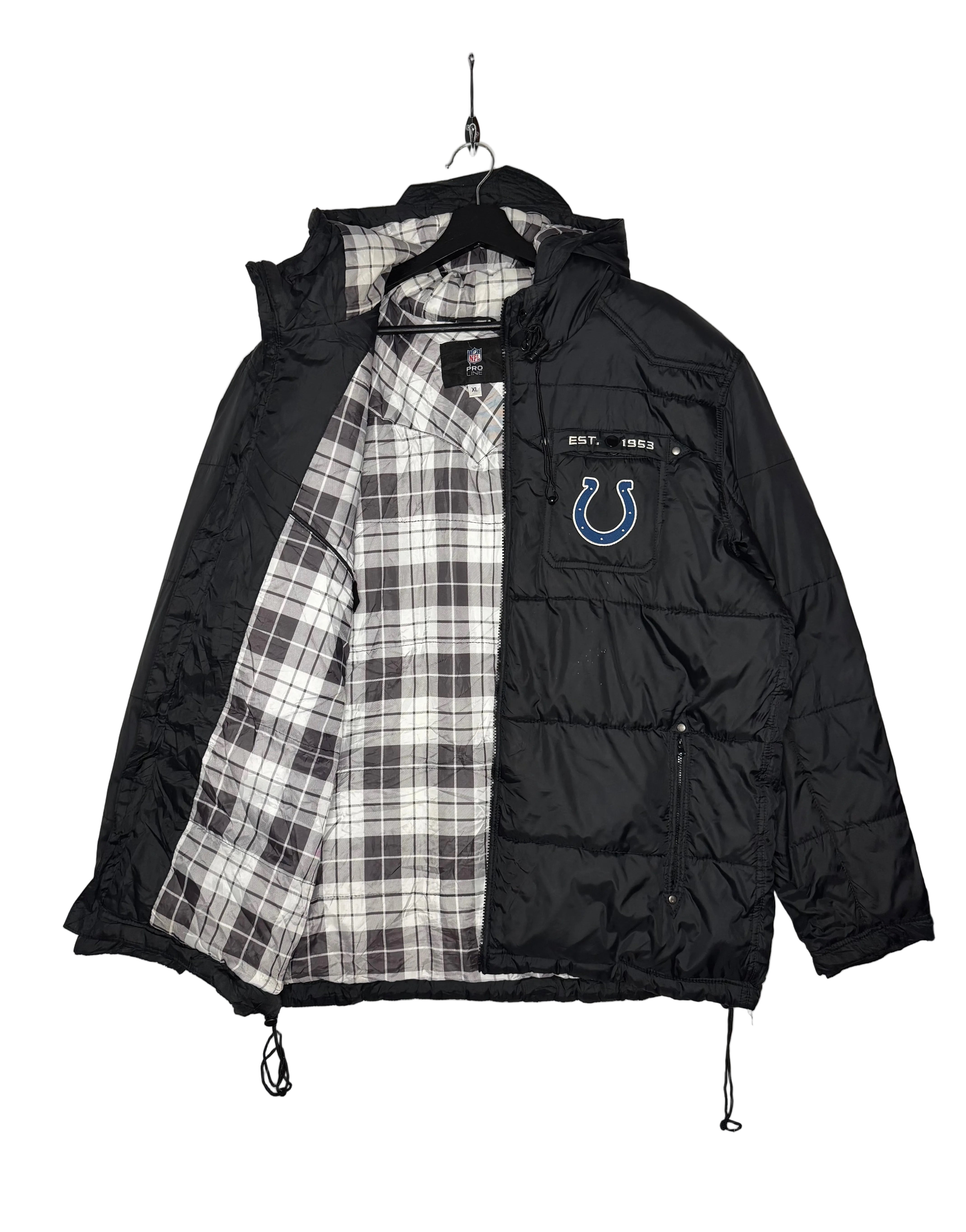NFL ProLine Winterjacke Indianapolis Colts Schwarz Größe XL
