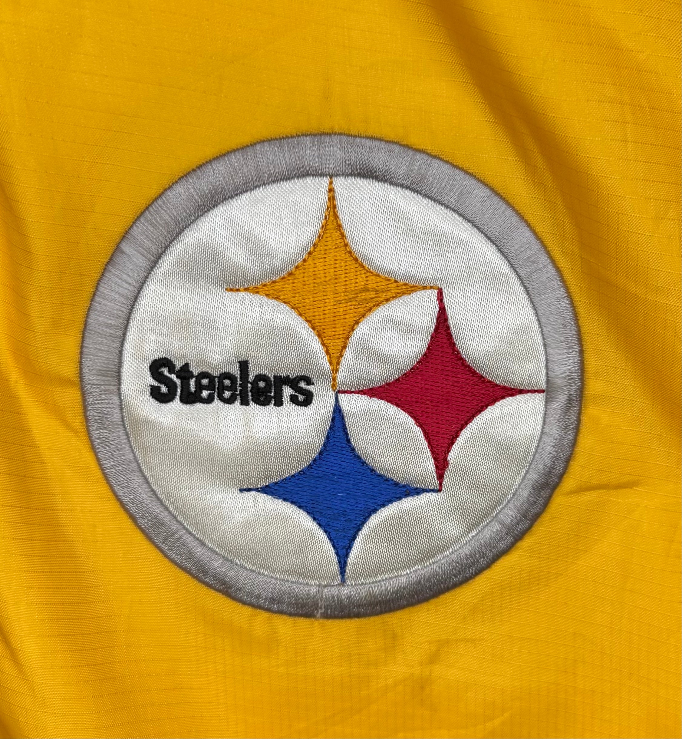 NFL Vintage Winterjacke Pittsburgh Steelers Gelb/Schwarz Größe XL