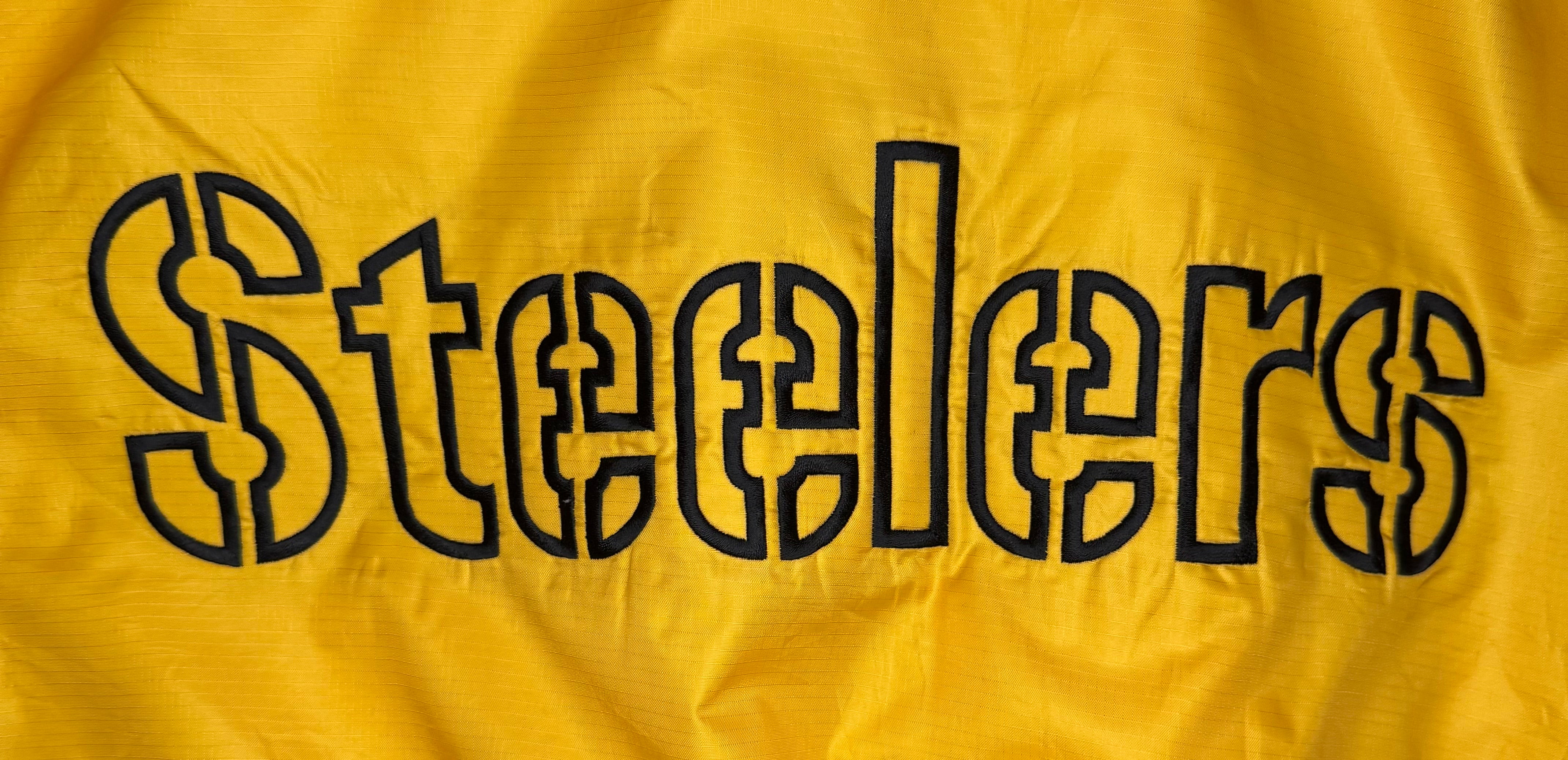 NFL Vintage Winterjacke Pittsburgh Steelers Gelb/Schwarz Größe XL