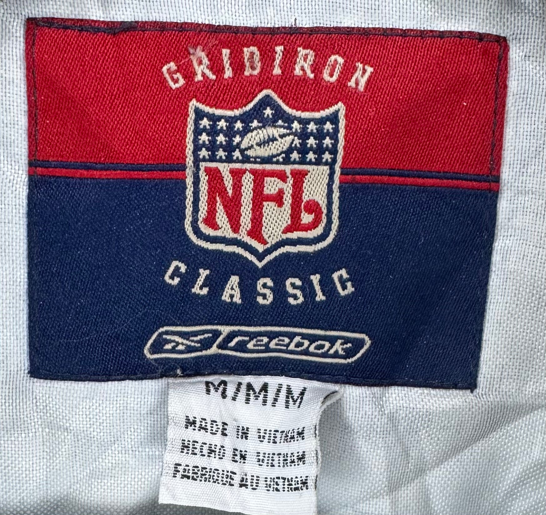 Reebok Vintage Winterjacke New England Patriots Weiß/Blau Größe M