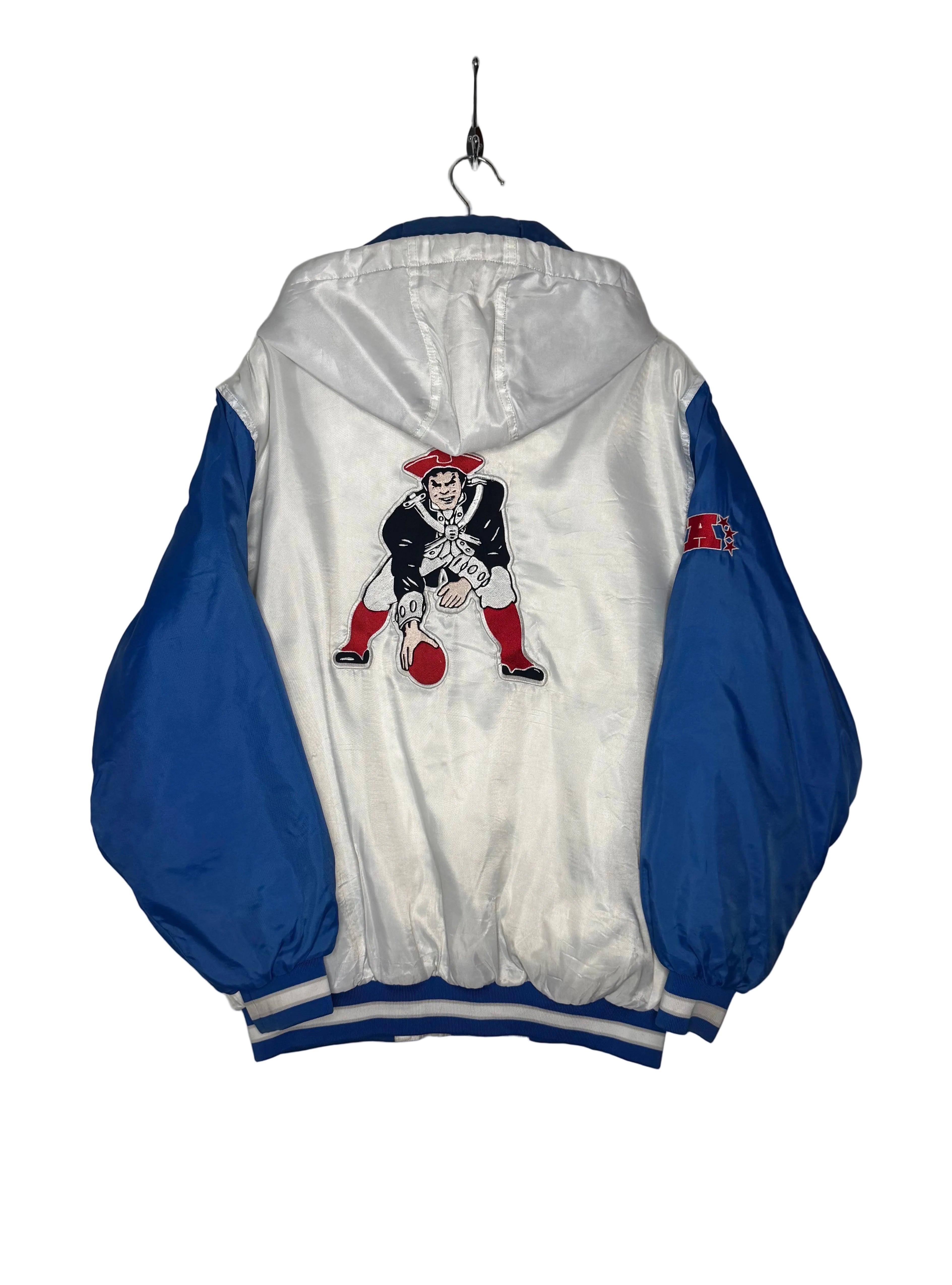 Reebok Vintage Winterjacke New England Patriots Weiß/Blau Größe M