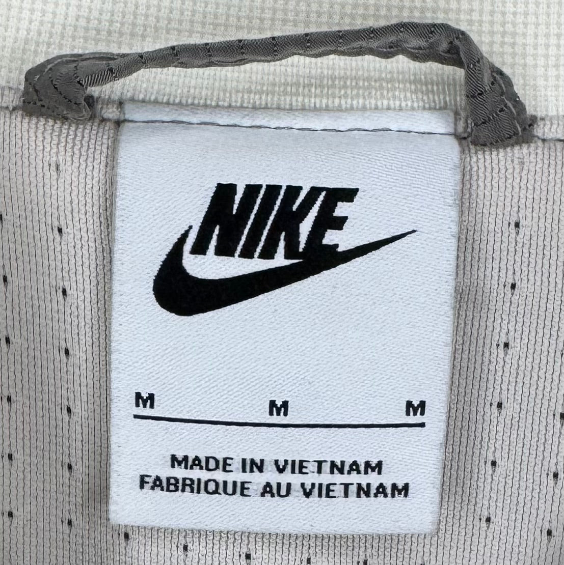 Nike Vintage Bomberjacke Grau/Off-White Größe M