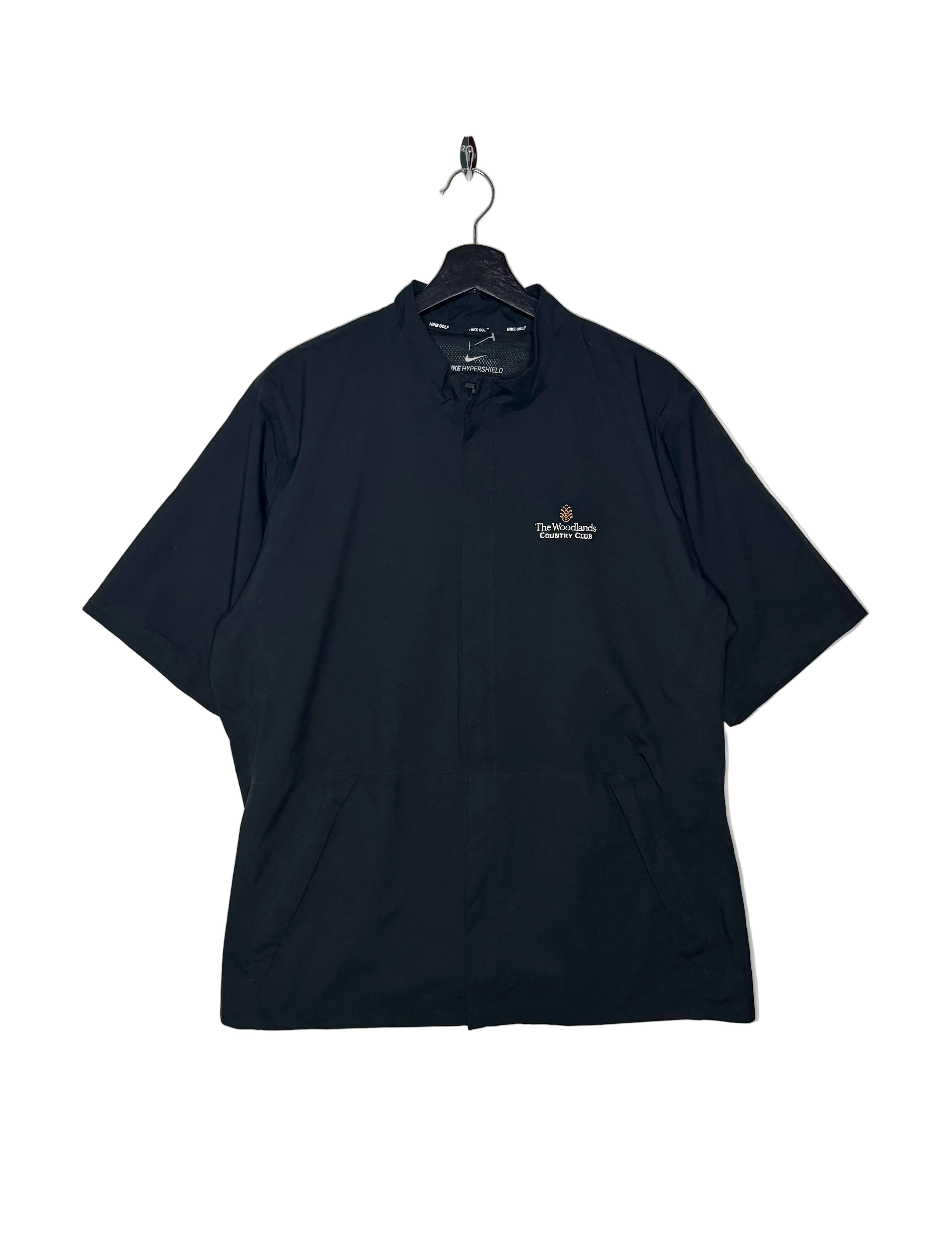 Nike Golf Regenjacke kurzarm Schwarz Größe L