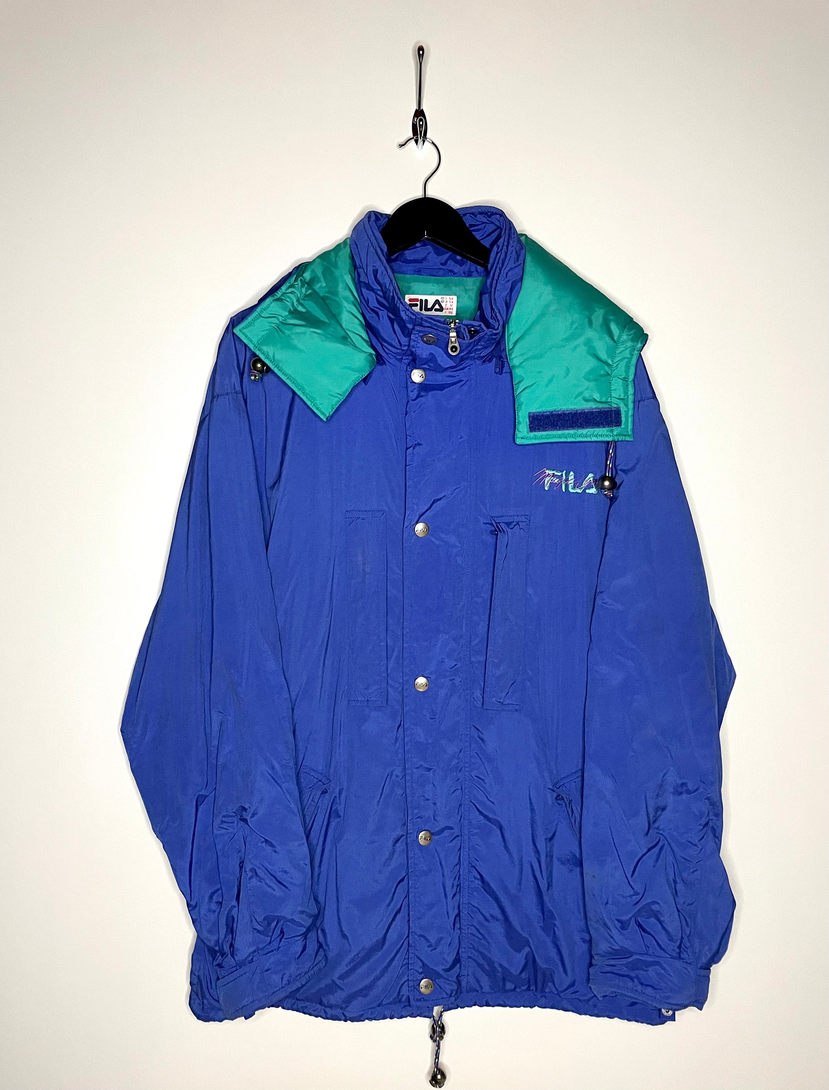 Fila Vintage Padded Jacket Blau/Türkis Größe 3XL