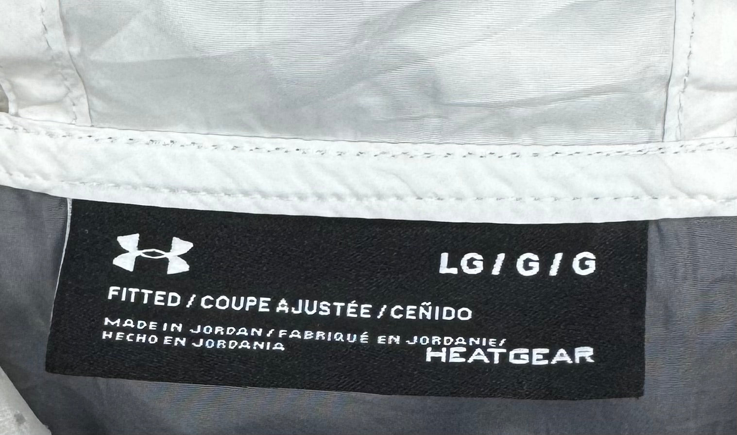 Under Armour Laufjacke Weiß/Grau Größe L
