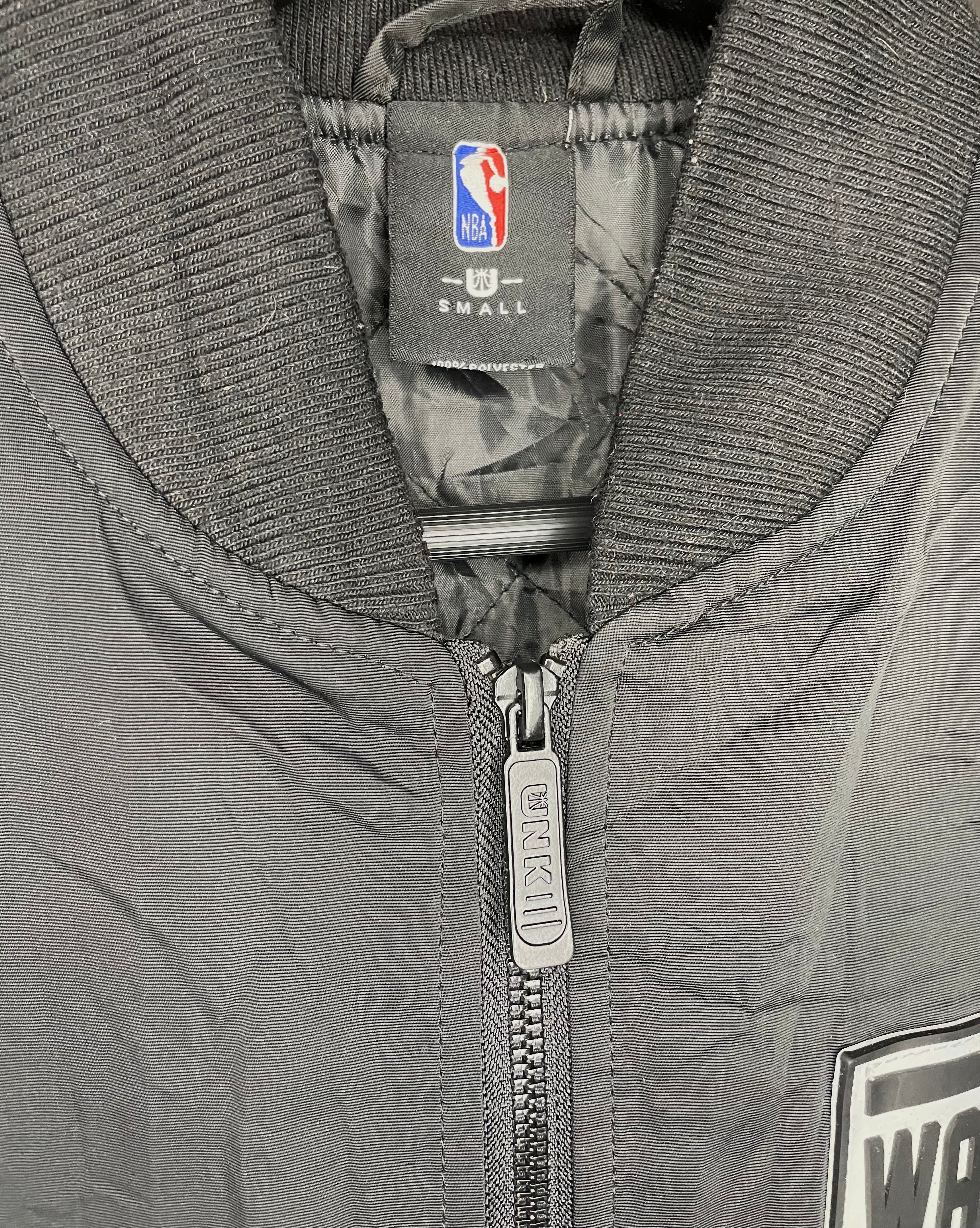 NBA Golden State Warriors Bomber Jacket Black Size S