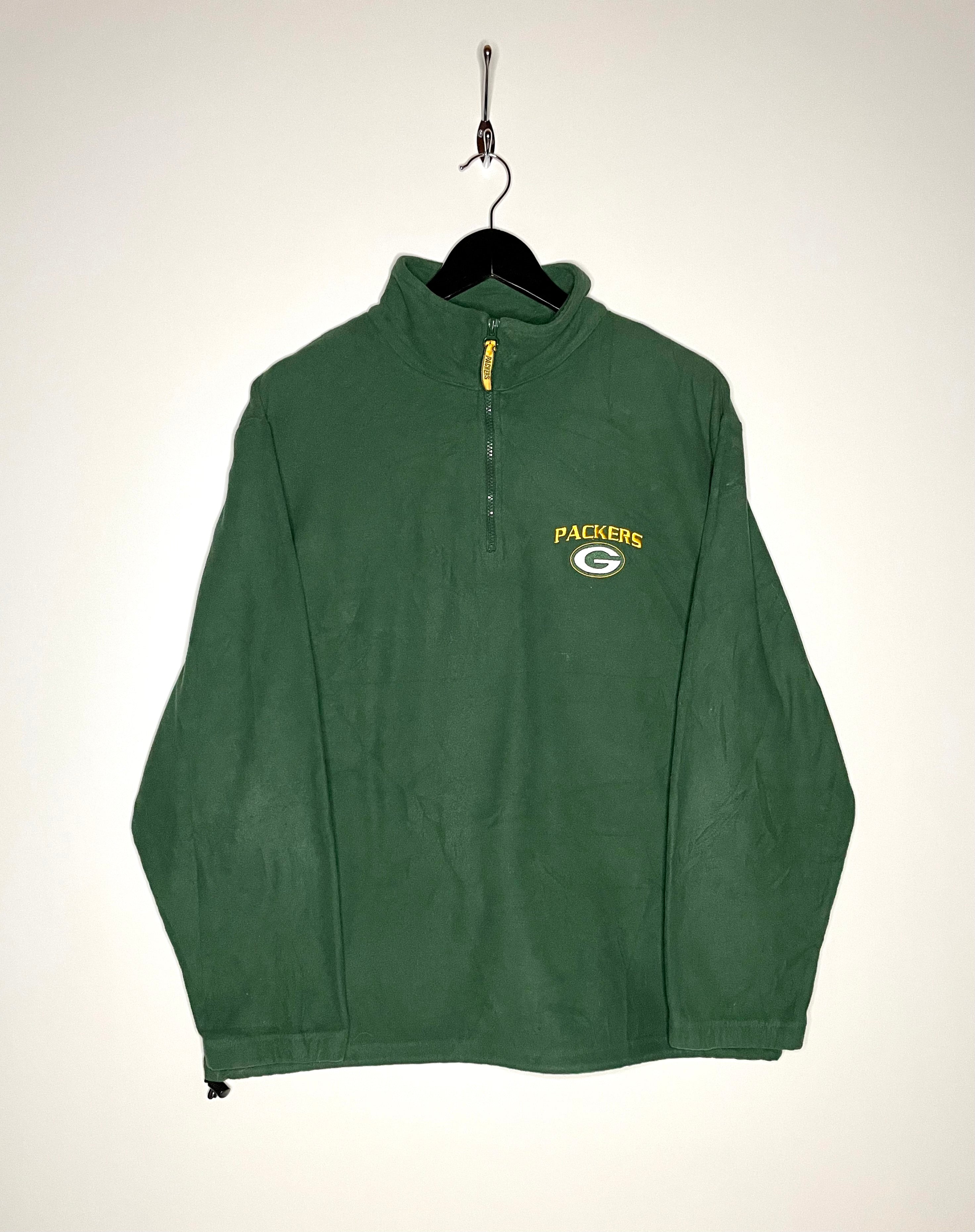 NFL Fleece Q-Zipp Sweater Green Bay Packers Grün Größe L