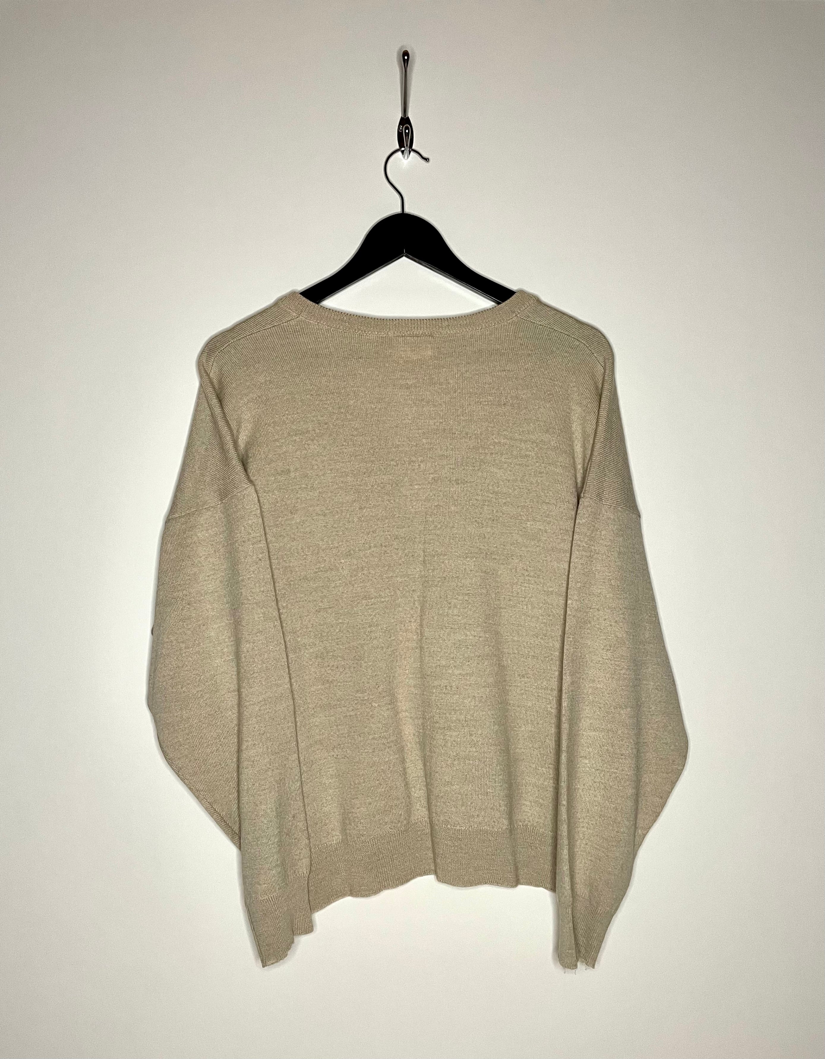 Lacoste V-Neck Sweater Beige Größe L