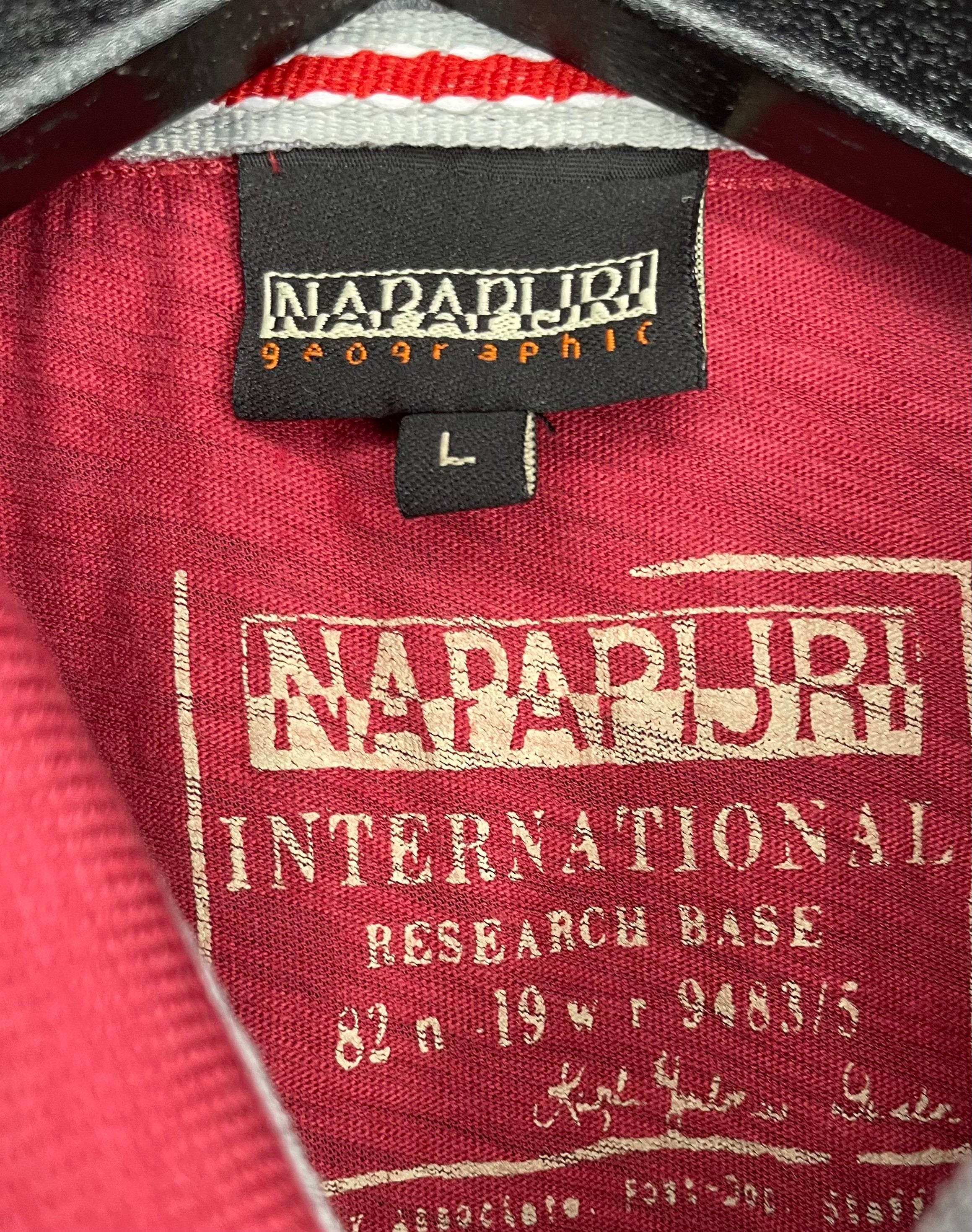 Napapijri Vintage Polo Shirt Red Size L