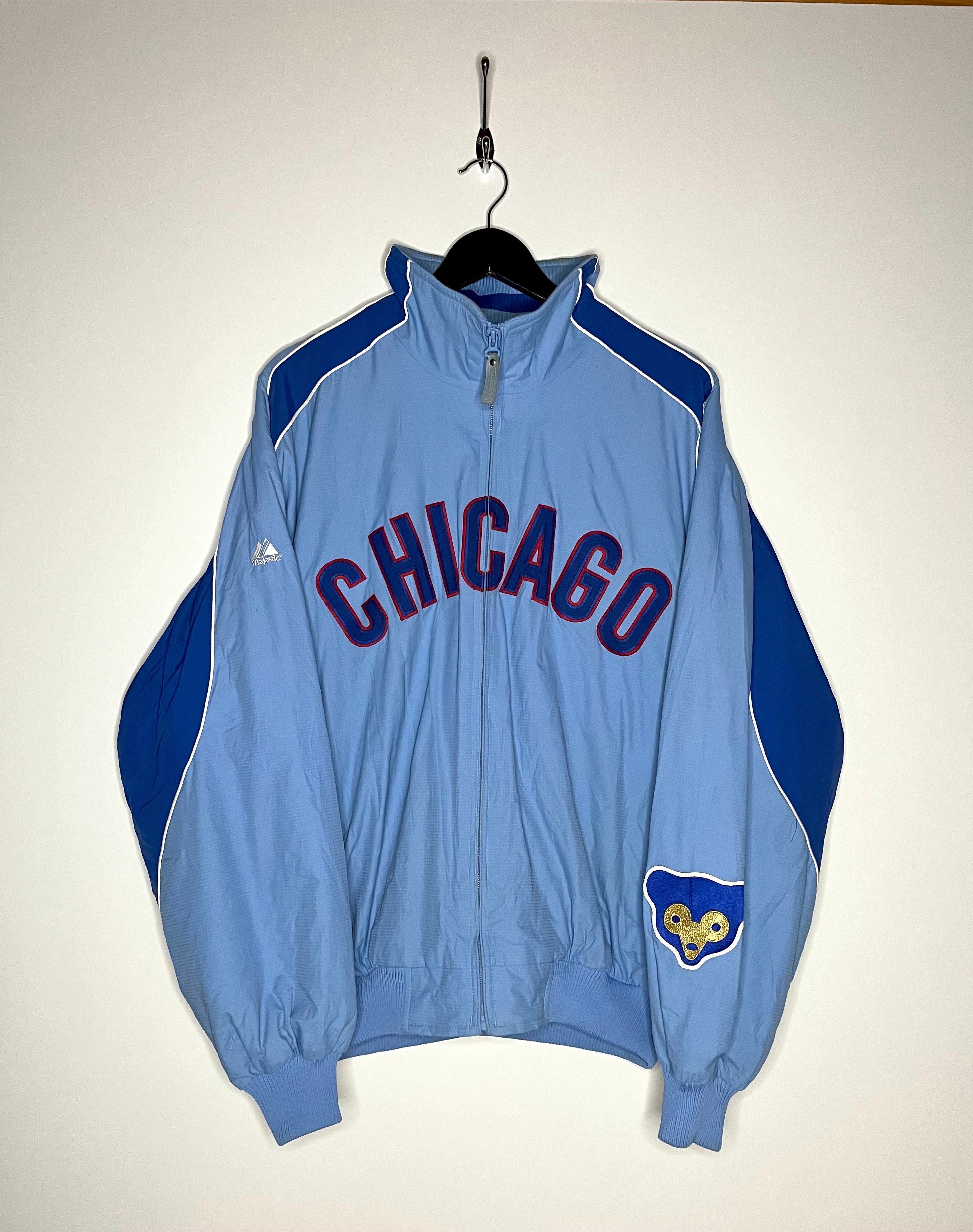 Majestic MLB Chicago Cubs Jacket Blau Größe L