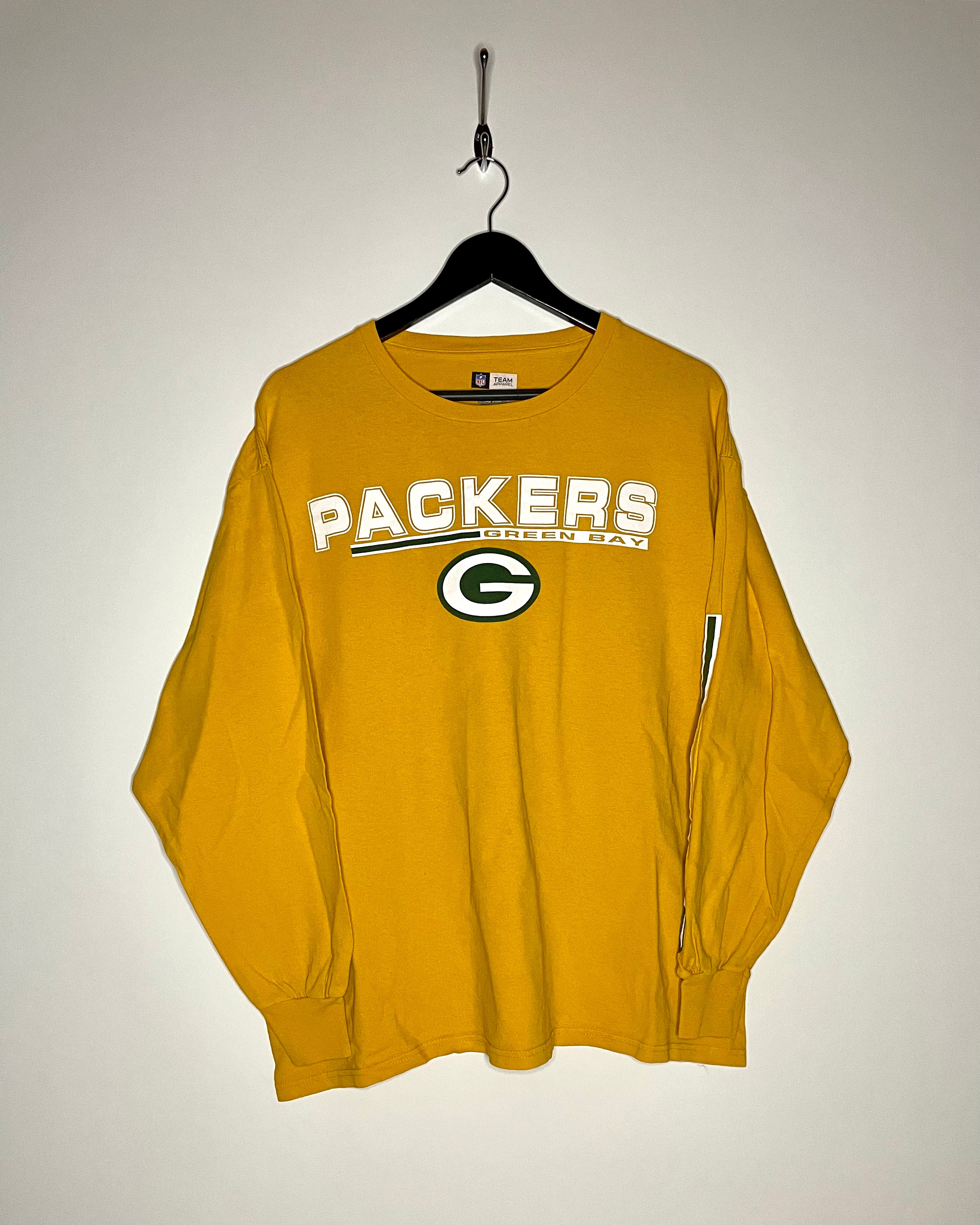 NFL Vintage Longsleeve Green Bay Packers Gelb Größe XL