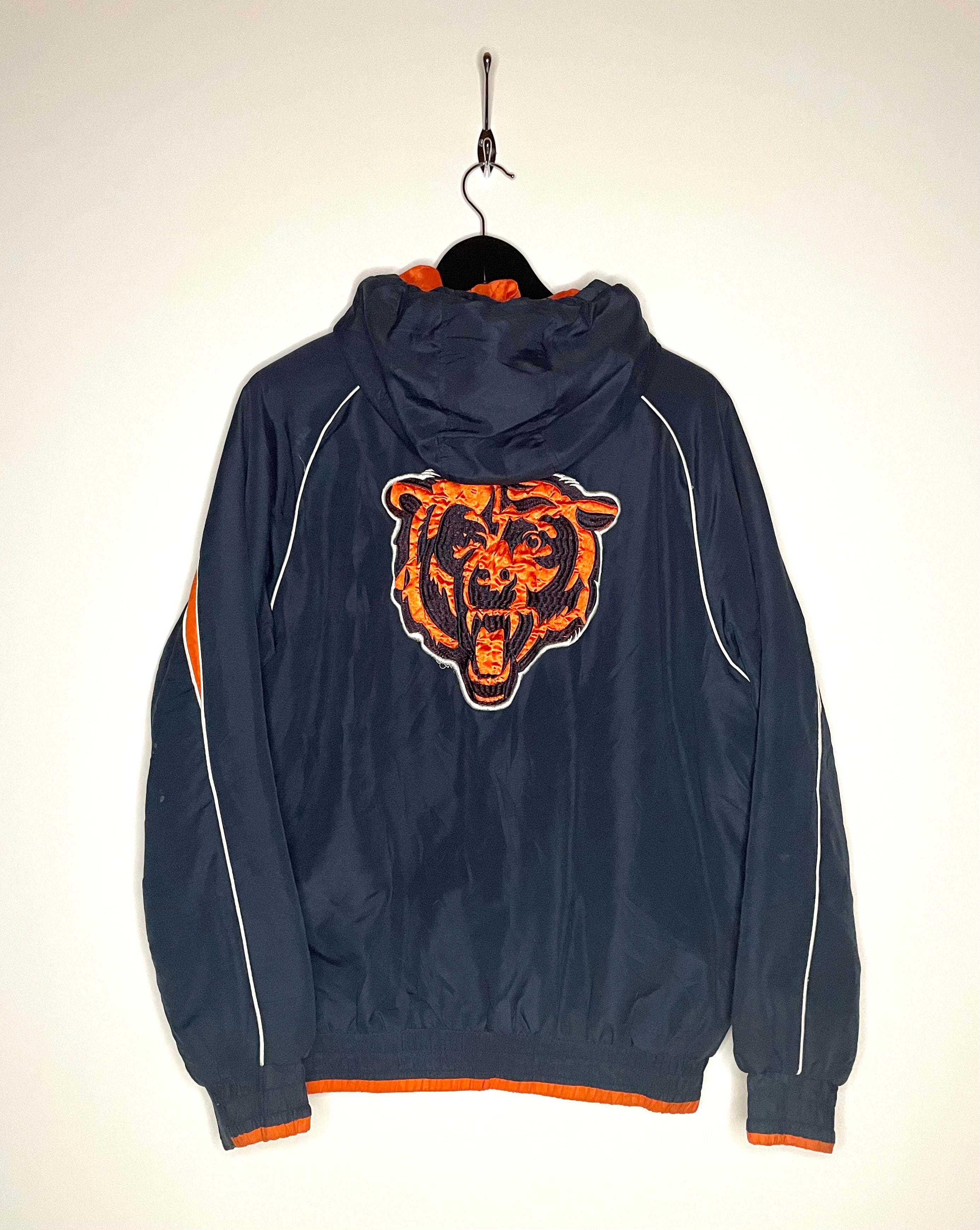 NFL Vintage Winterjacke Chicago Bears Blau/Orange Größe M