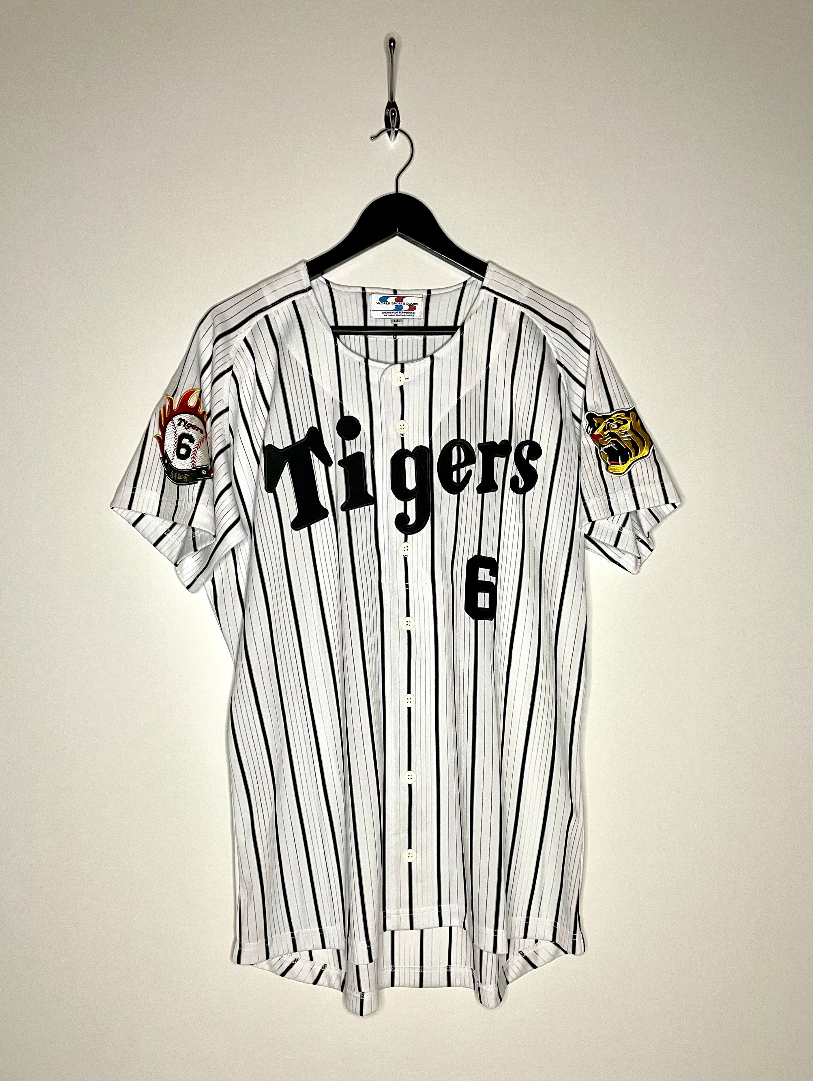 WSG Baseball Jersey Hanshin Tigers #6 Tomoaki Kanemoto Weiß Größe XL