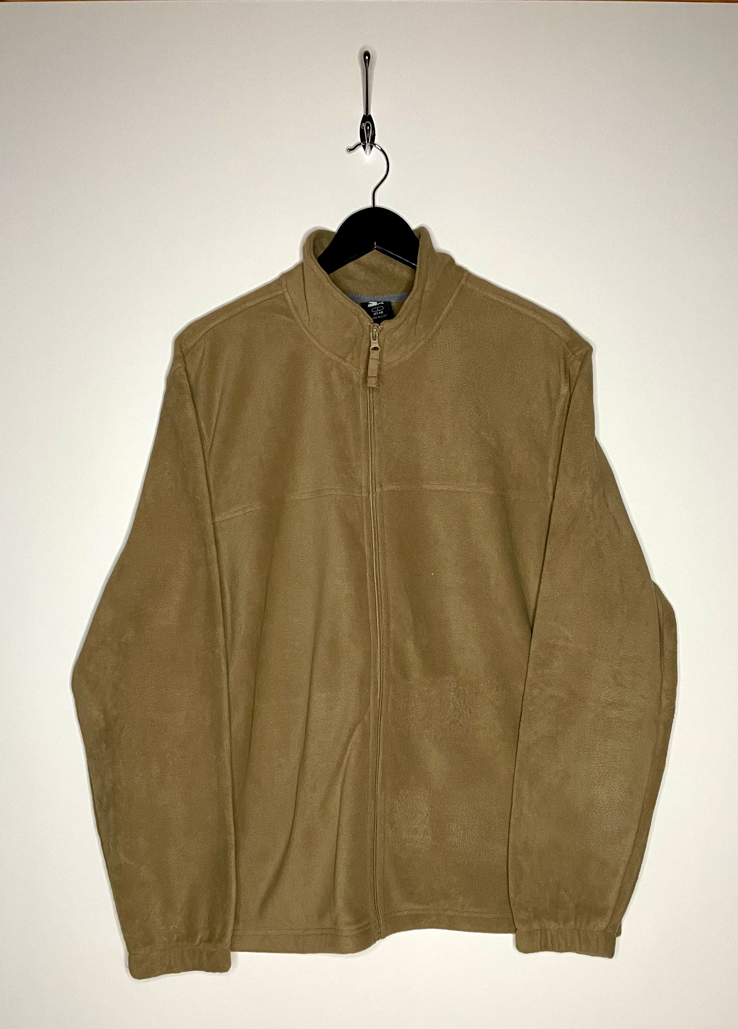 Starter Vintage Fleece Jacke Beige Größe L