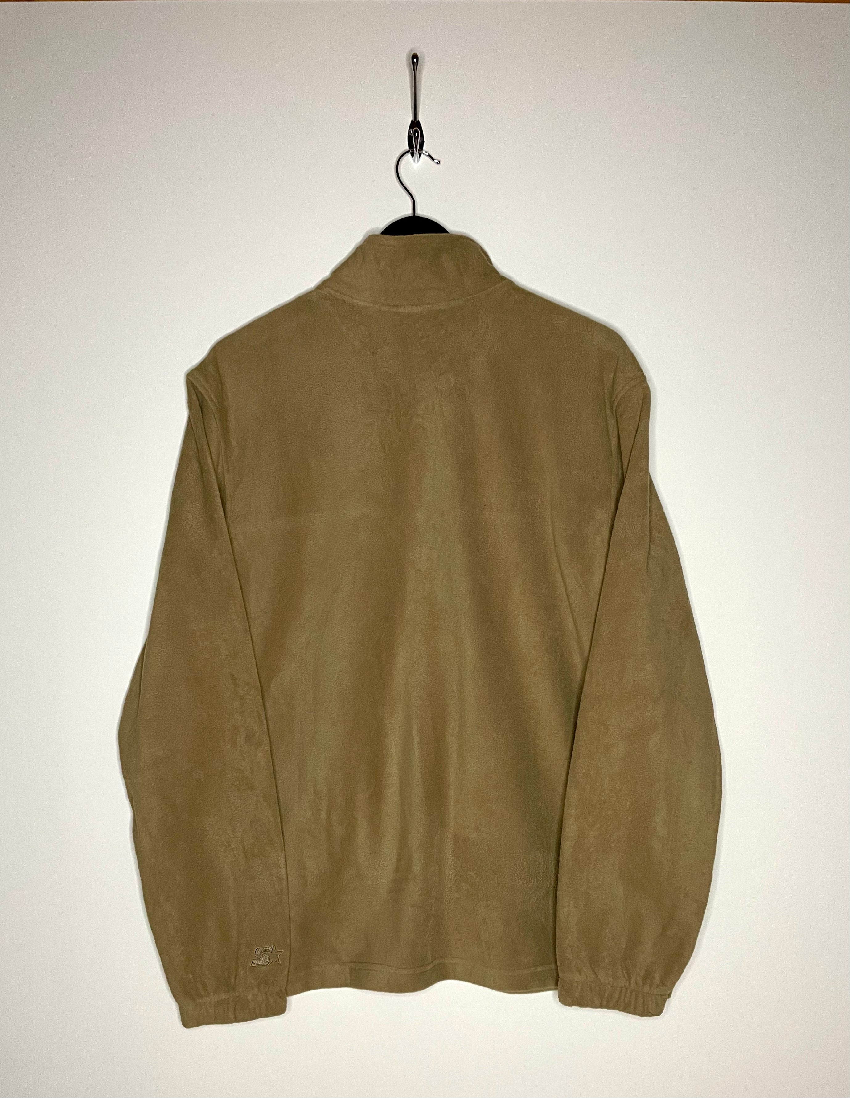 Starter Vintage Fleece Jacke Beige Größe L