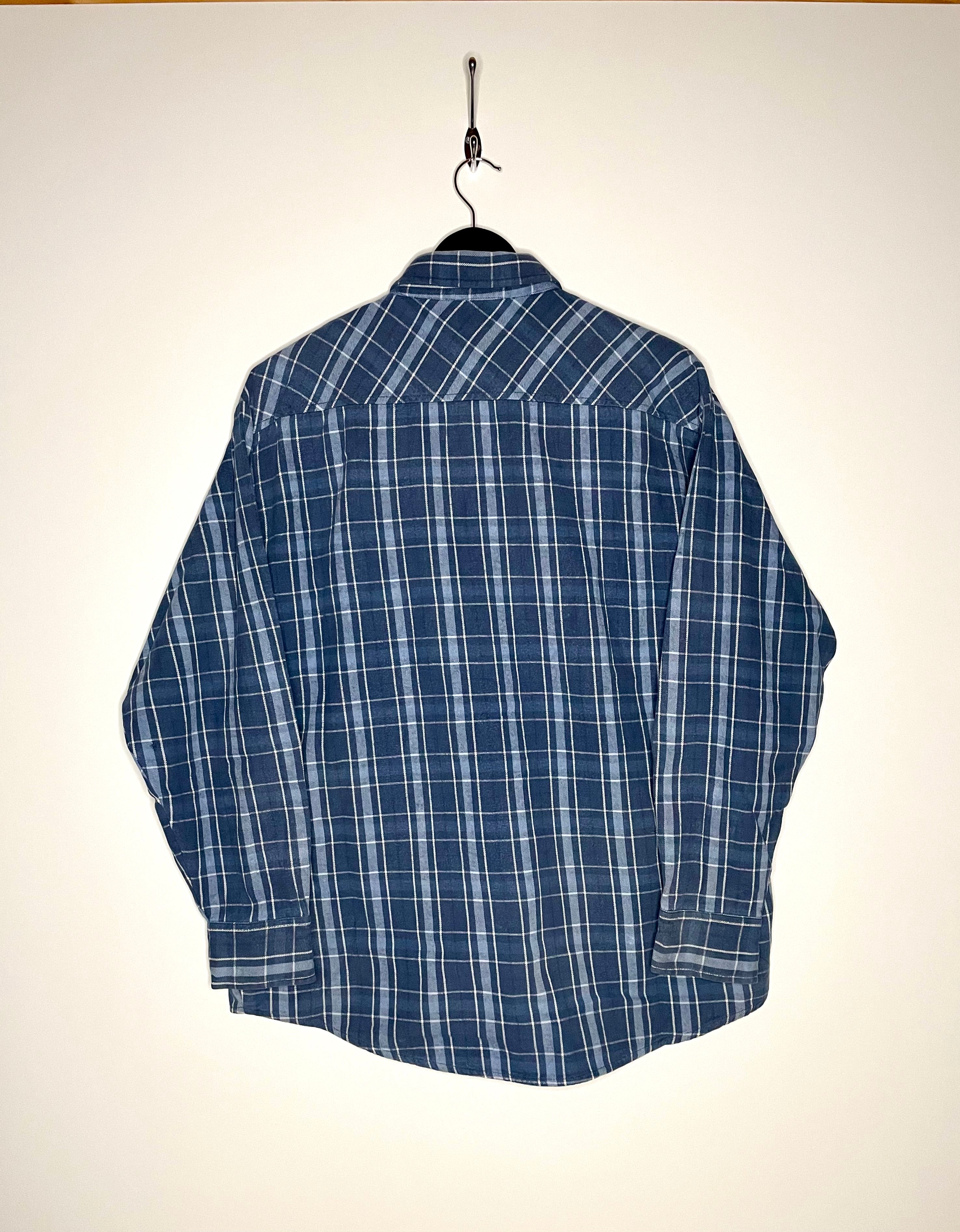 Dickies Vintage Flanell Hemd Blau Größe L
