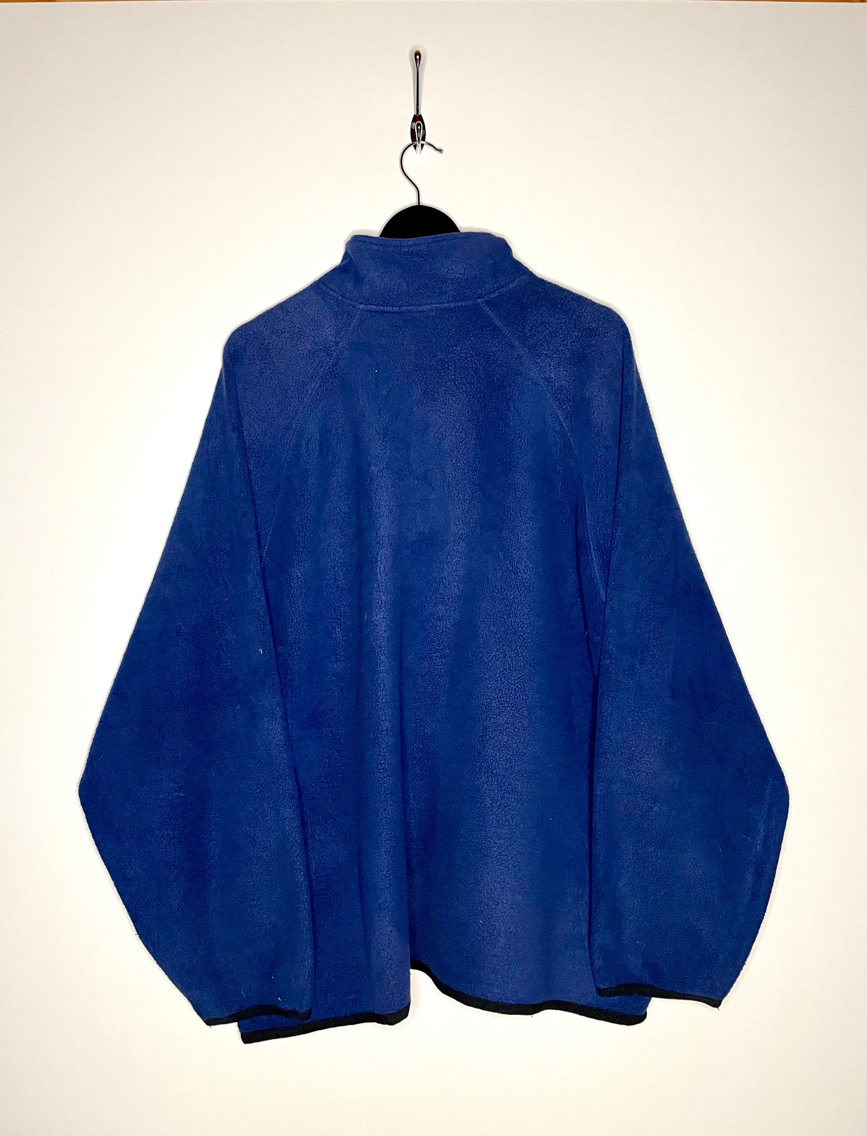 Adidas Vintage Q-Zip Fleece Sweater Blau Größe XL