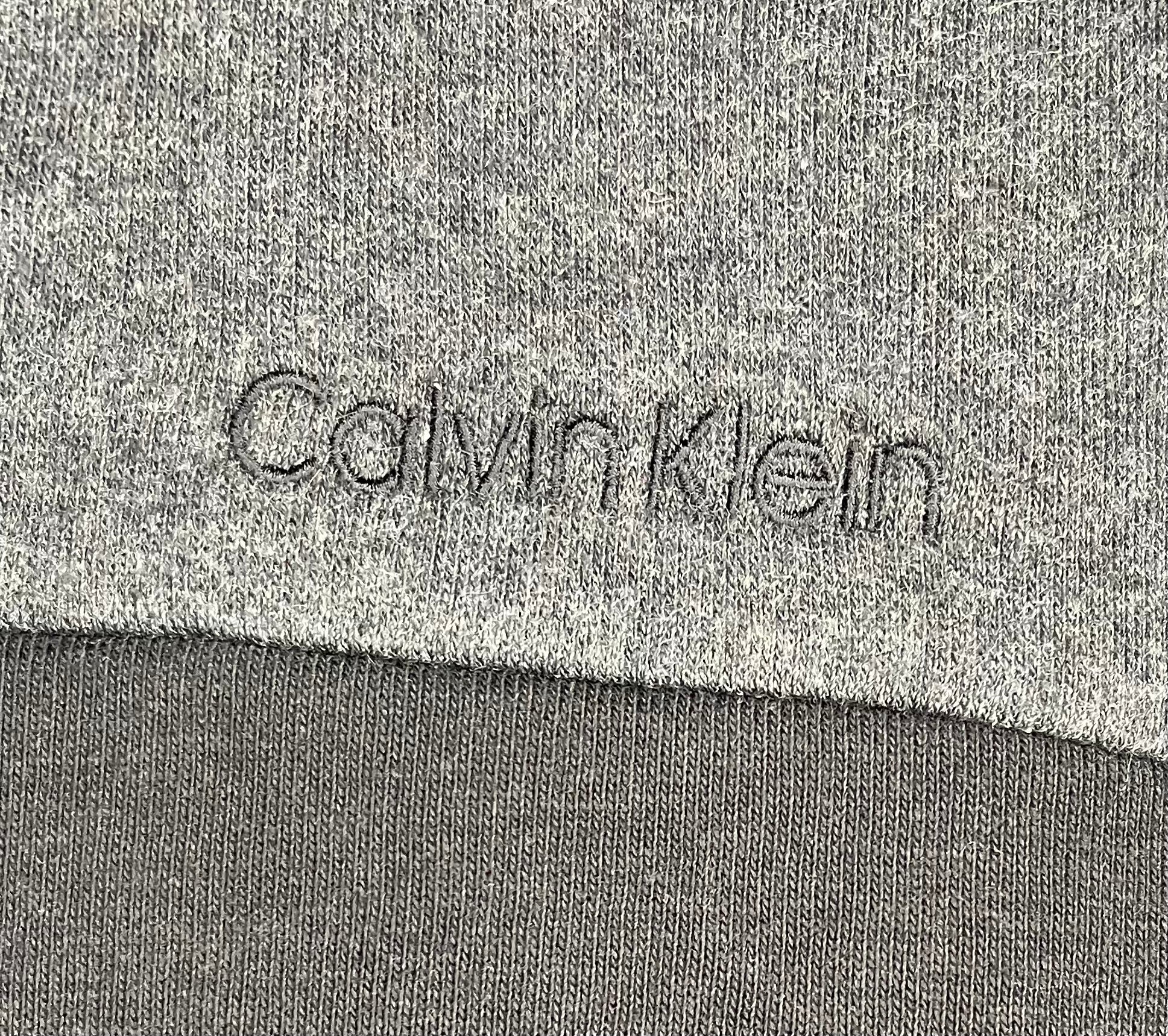 Calvin Klein Q-Zip Soft Fleece Sweater Schwarz/Grau Größe S