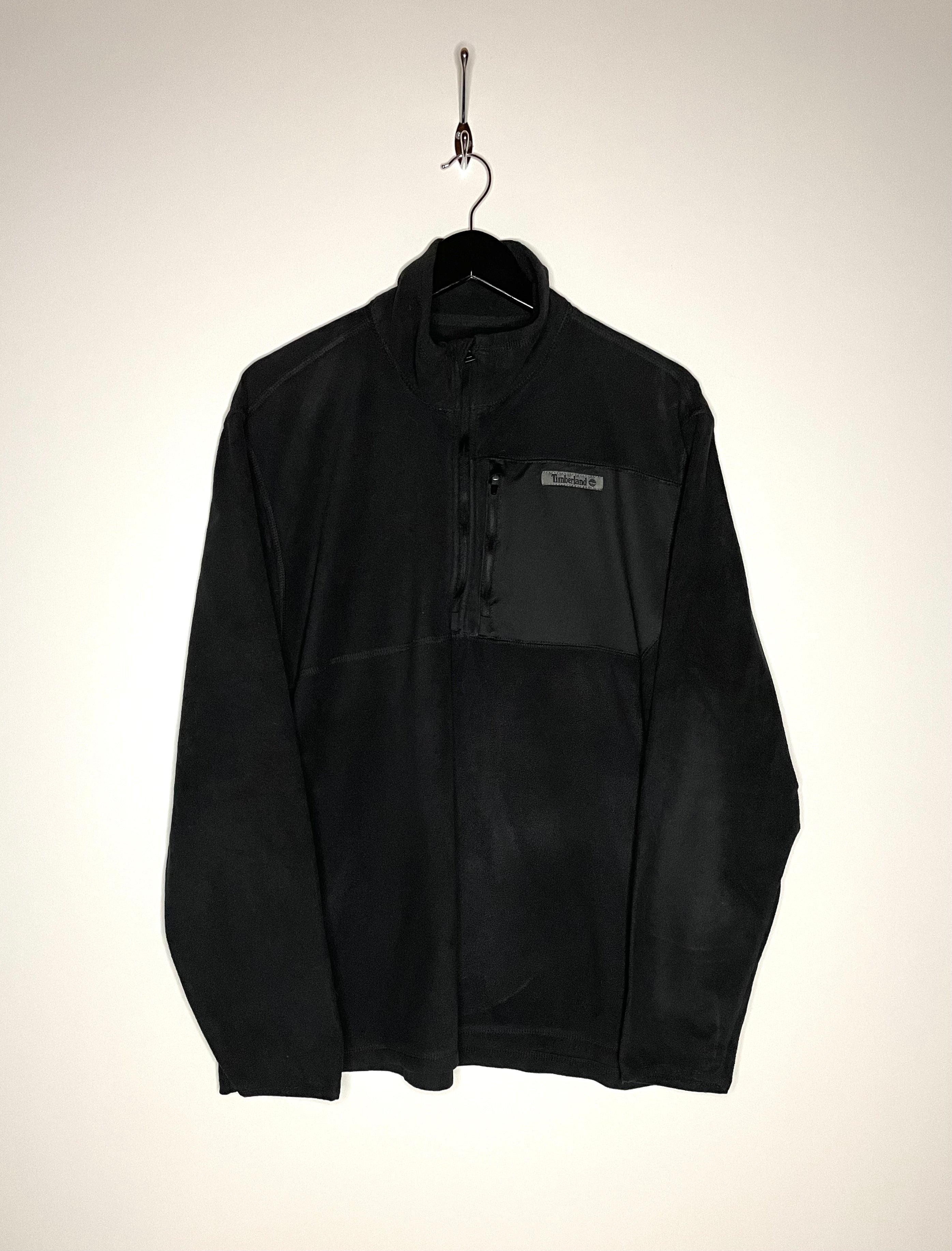 Timberland Q-Zip Fleece Sweater Schwarz Größe L
