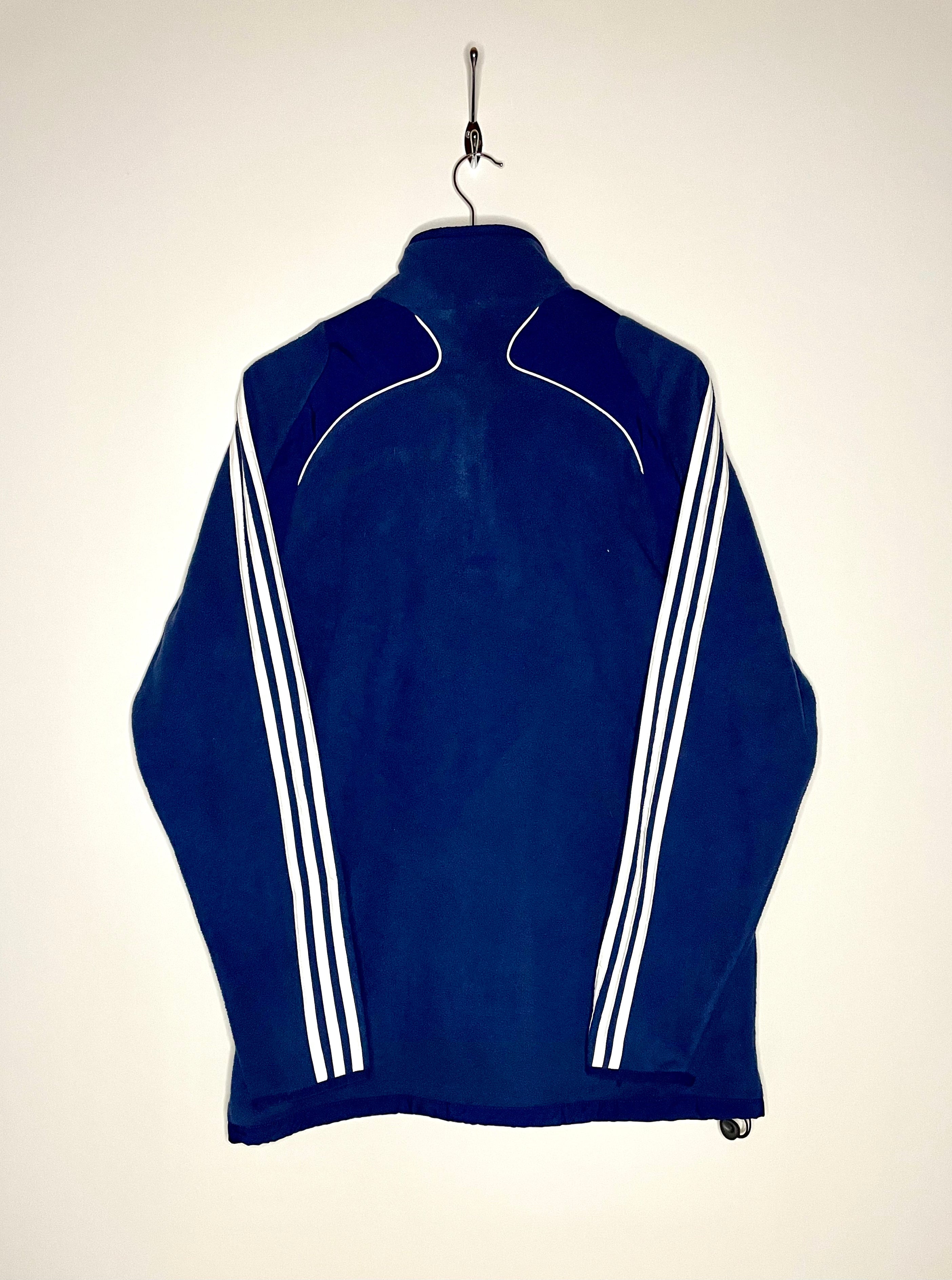 Adidas Vintage Q-Zip Fleece Sweater Blau Größe M