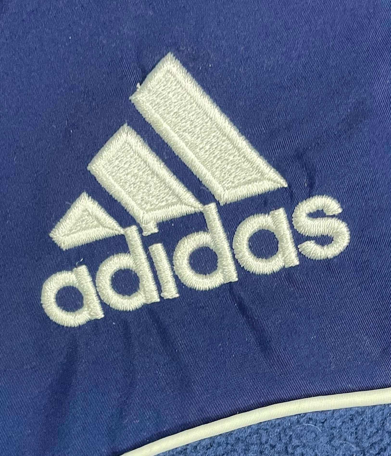 Adidas Vintage Q-Zip Fleece Sweater Blau Größe M