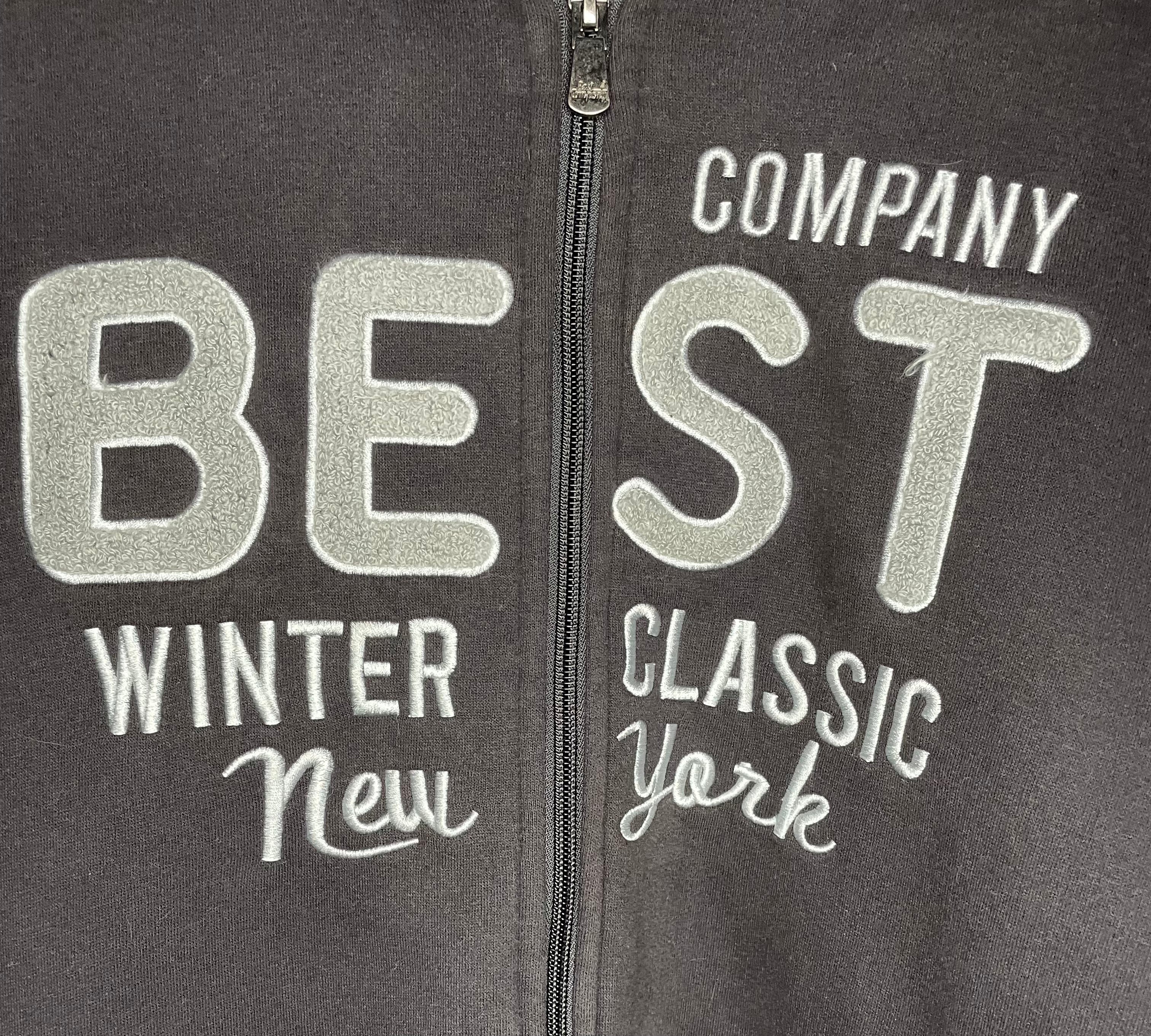 Best Company Vintage Sweatshirt Jacke Braun Größe XXL Kinder