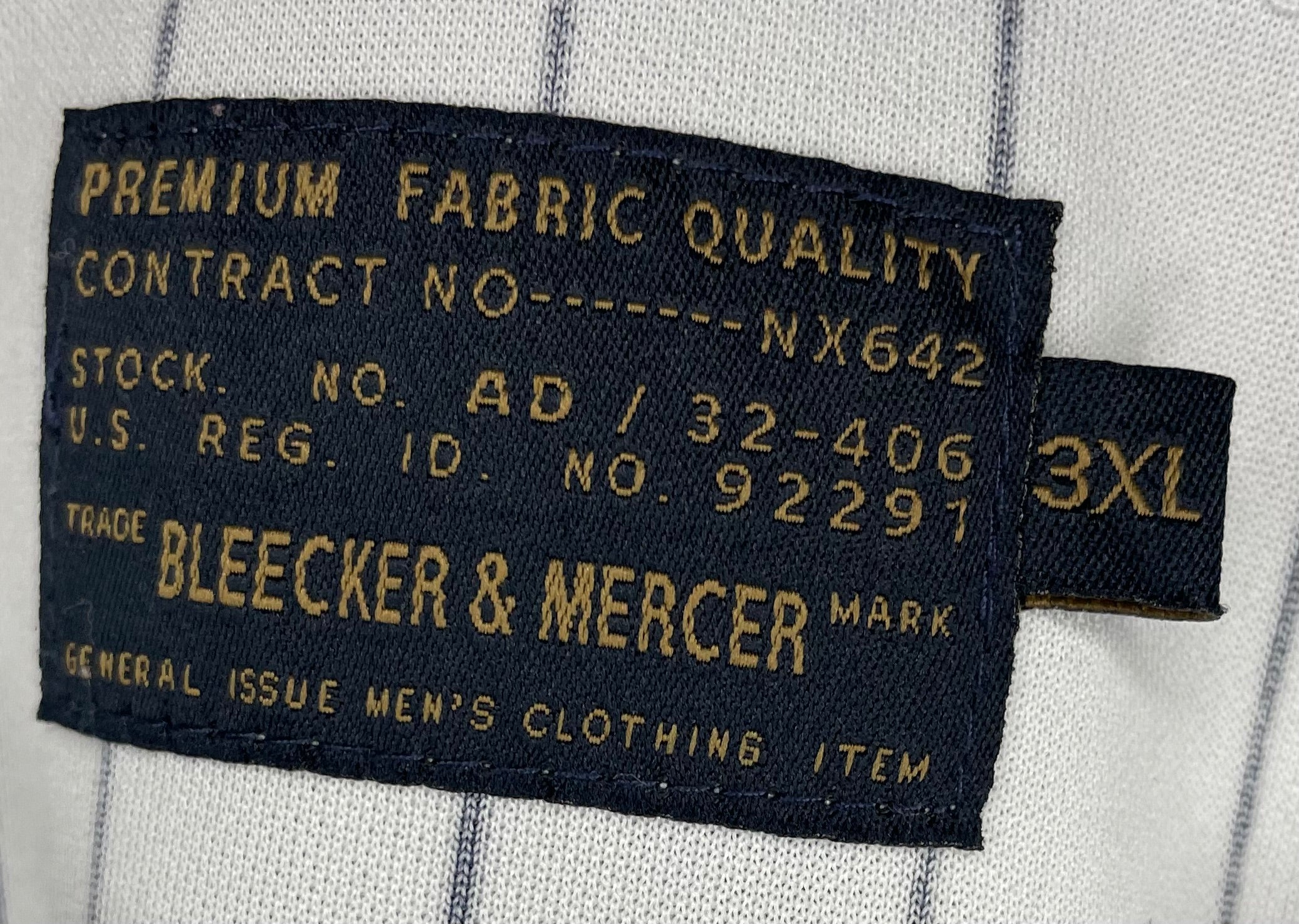 Bleecker & Mercer Cartel Baseball Jersey #76 Blau/Rot/Weiß Größe XXXL
