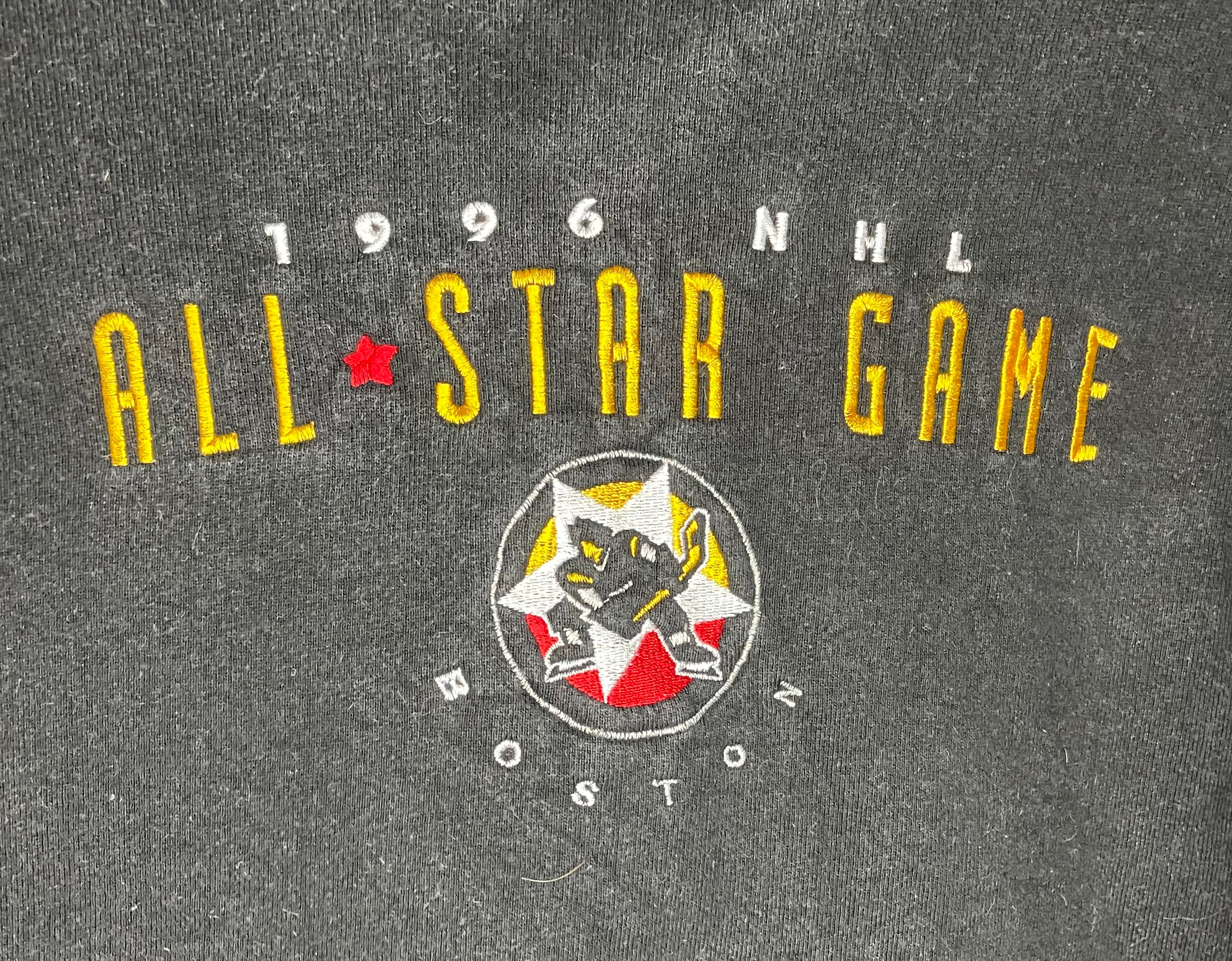 Salem Vintage Sweater 1996 NHL All Star Game Boston Schwarz Größe XL