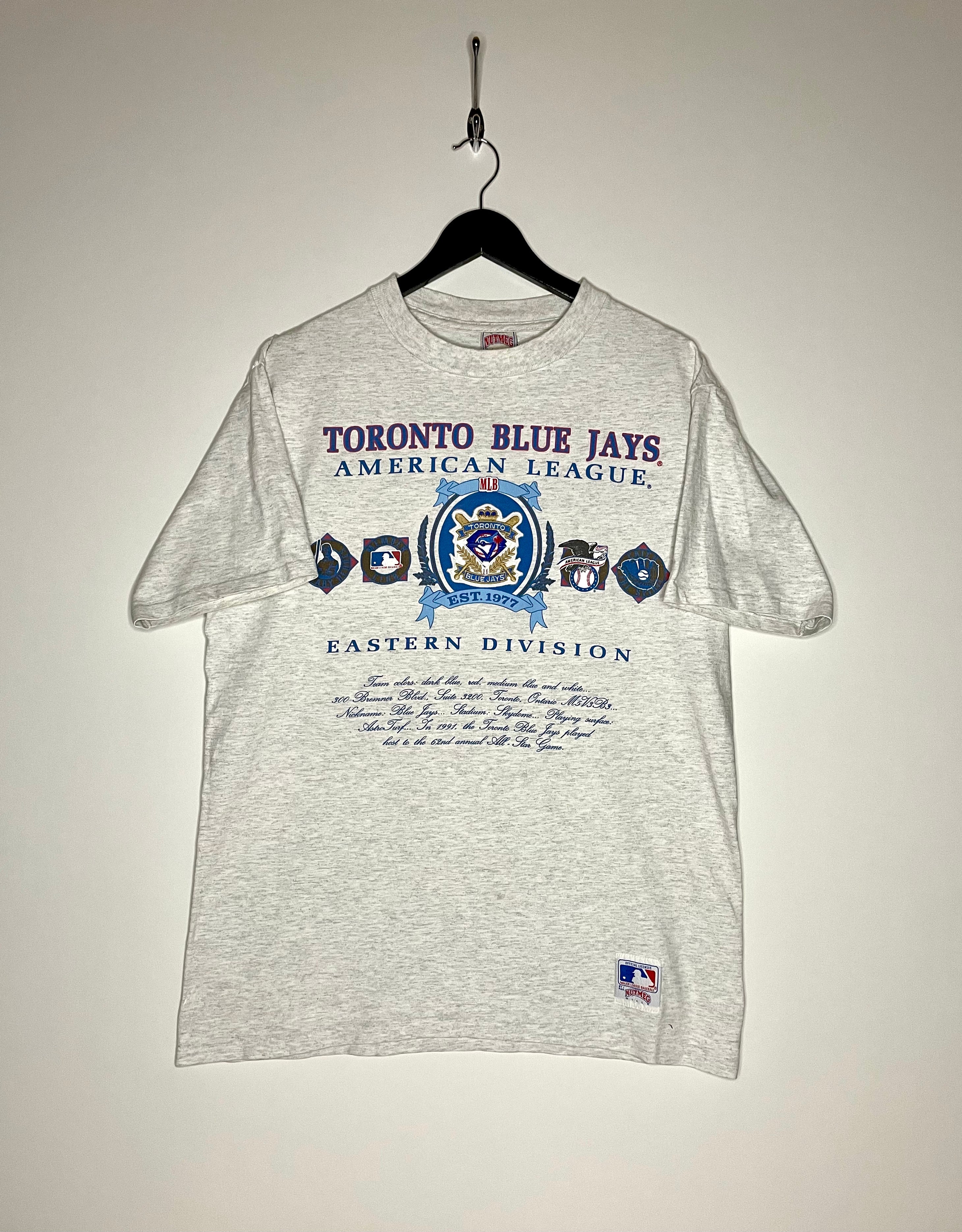 Nutmeg T-Shirt 1991 All Star Game Toronto Blue Jays Grau Größe L