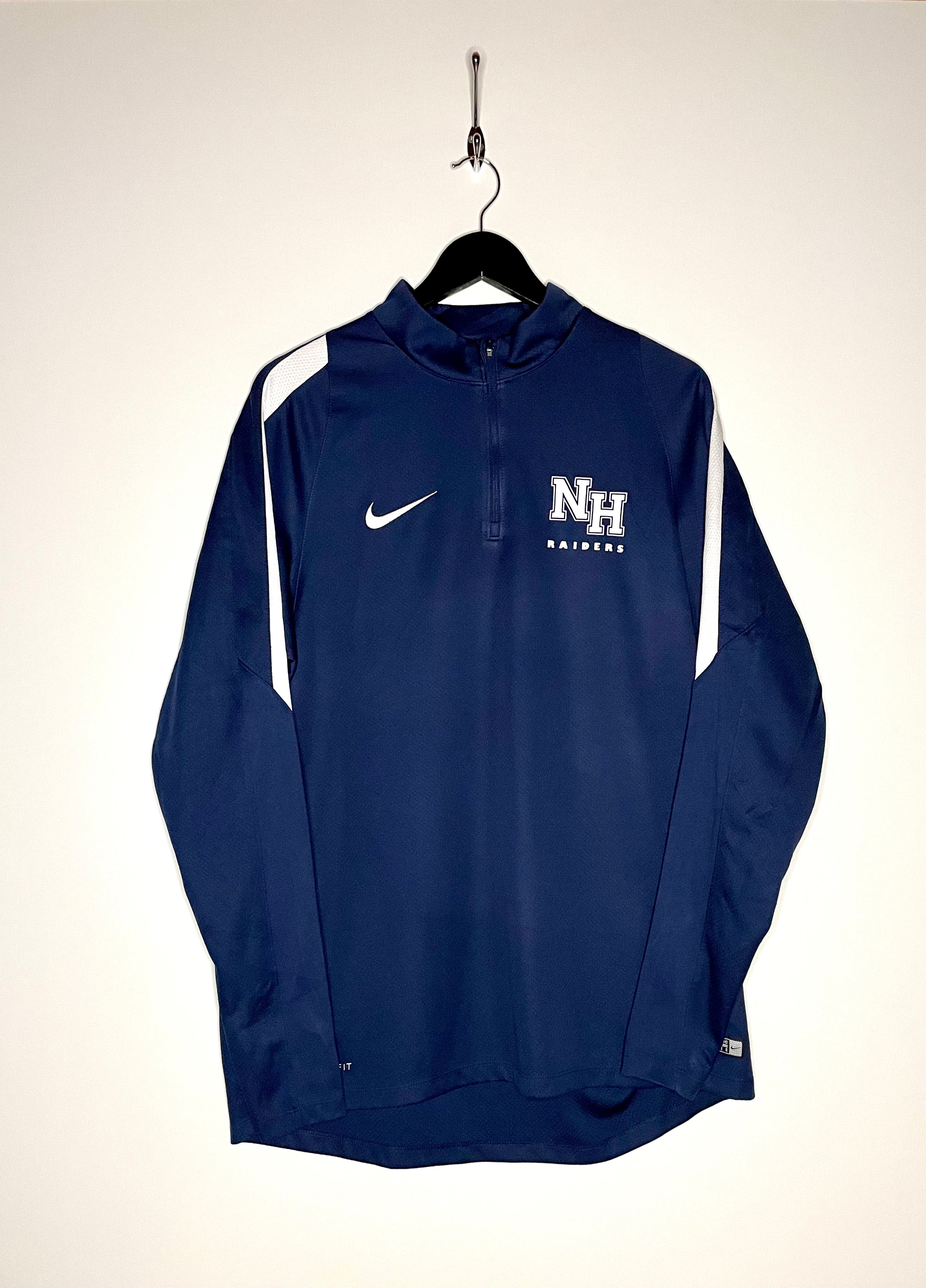 Nike Q-Zip Longsleeve NH Raiders Blau Größe XL