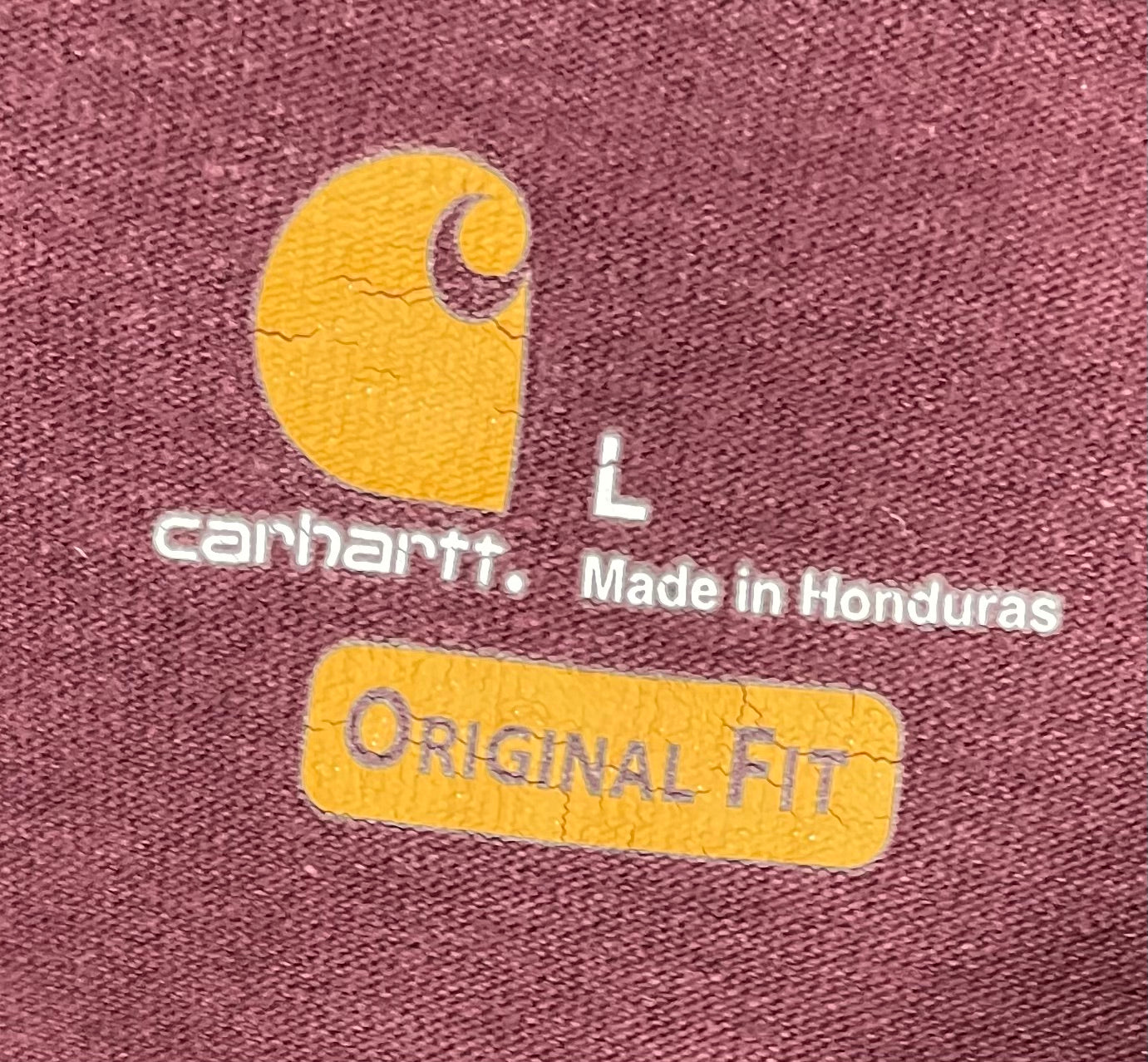 Carhartt T-Shirt Original Fit Rot Größe L