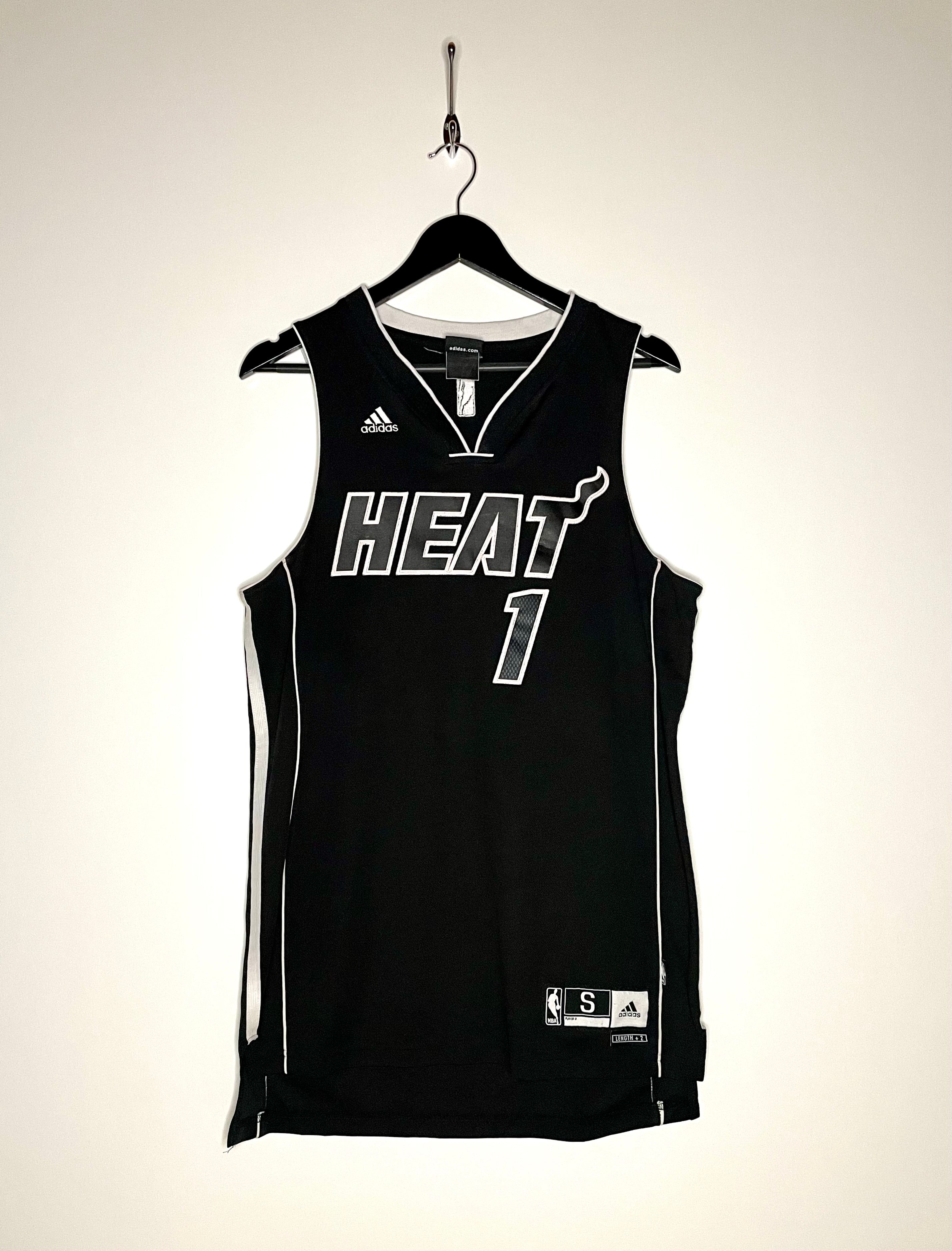Adidas Jersey Miami Heat #1 Chris Bosh Schwarz Größe S