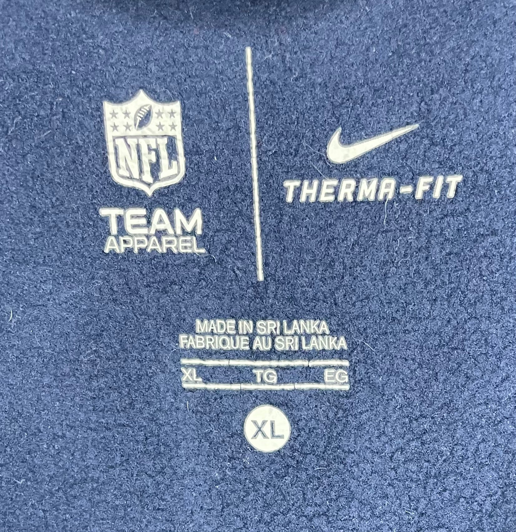 Nike Trainingsjacke New England Patriots Blau/Rot Größe XL