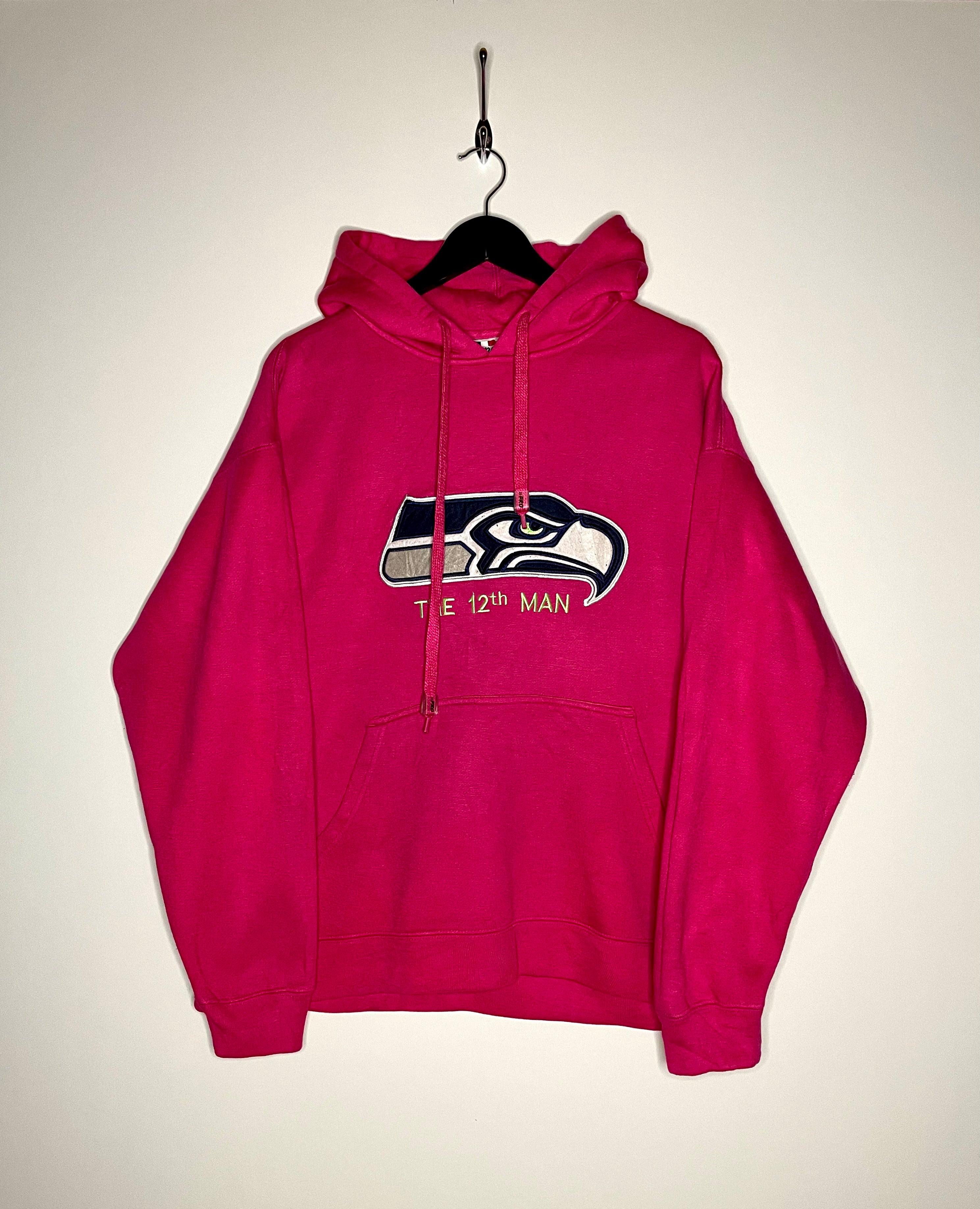 21 Pro Sportswear Hoodie Seattle Seahawks Pink Größe M